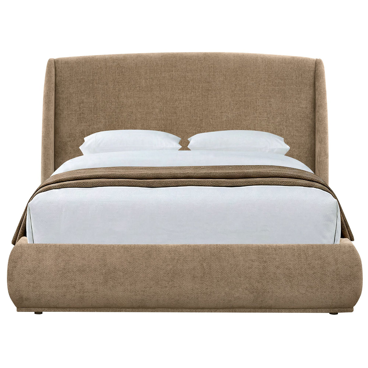 Ursula 60" Queen Platform Bed in Dark Beige