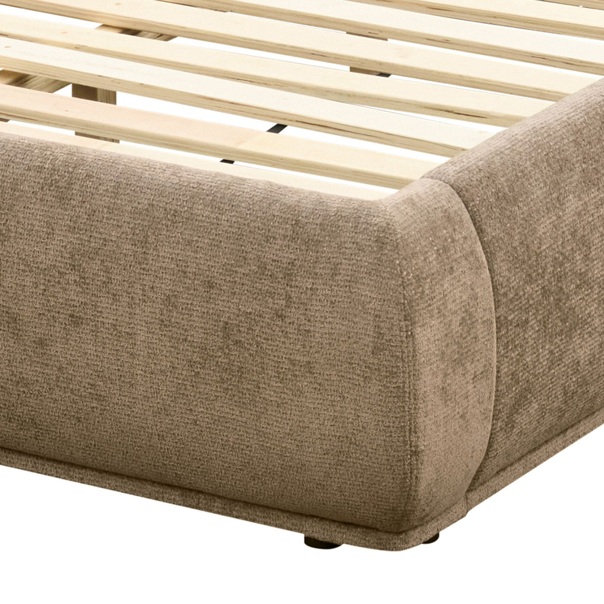 Ursula 60" Queen Platform Bed in Dark Beige