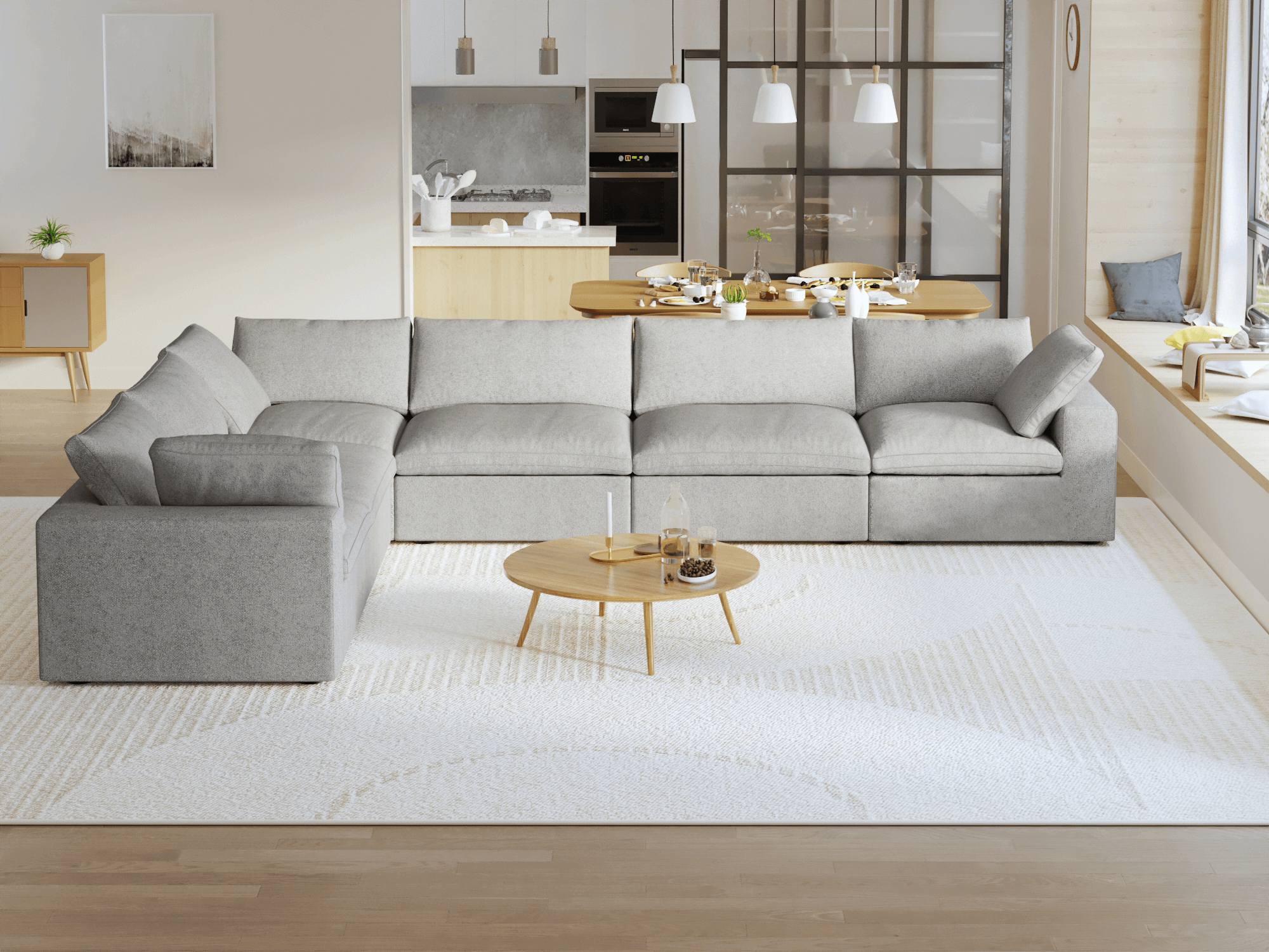 Zen Sky Cloud Sectional Sofa