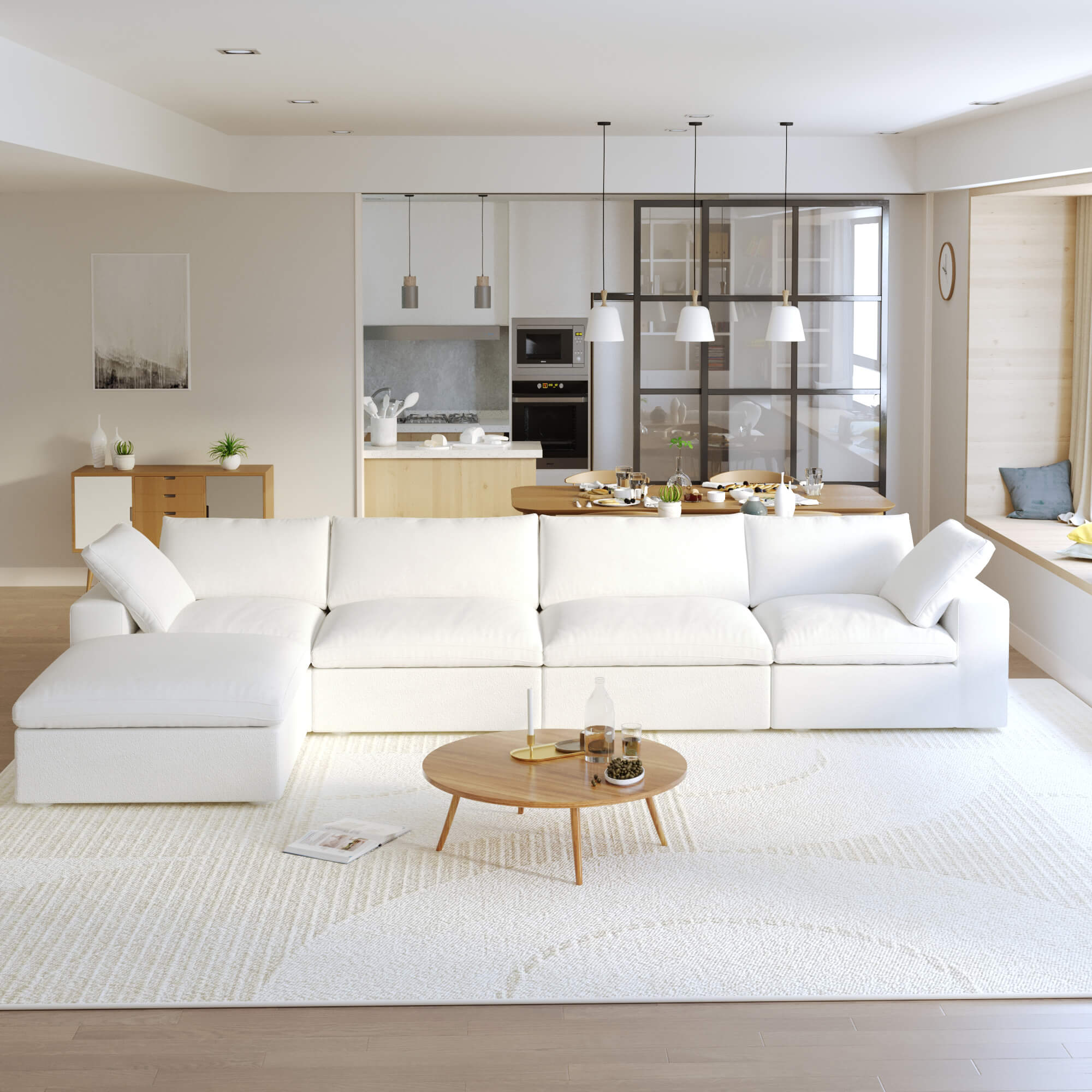 Zen Sky Cloud Sectional Sofa