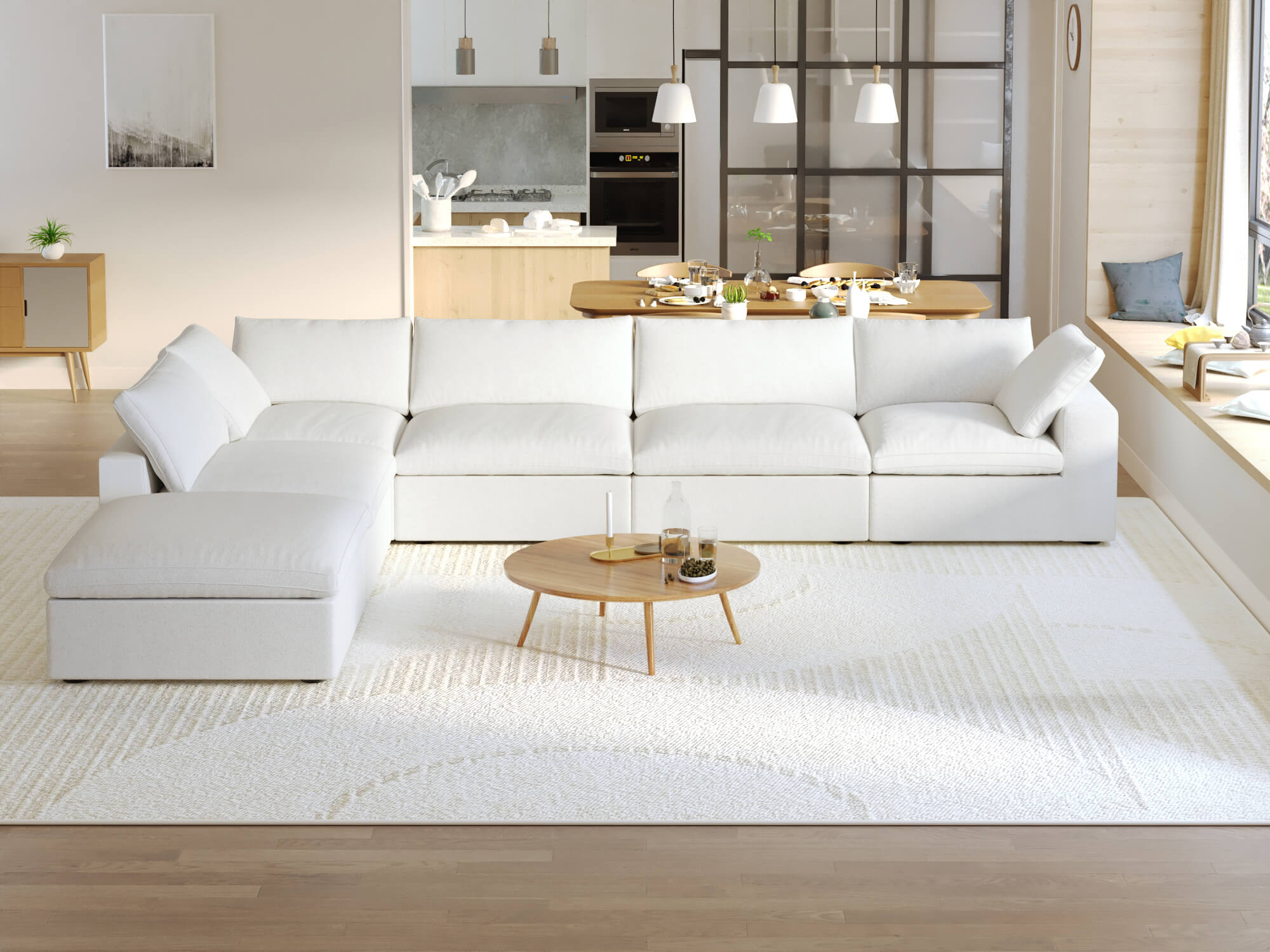 Zen Sky Cloud Sectional Sofa