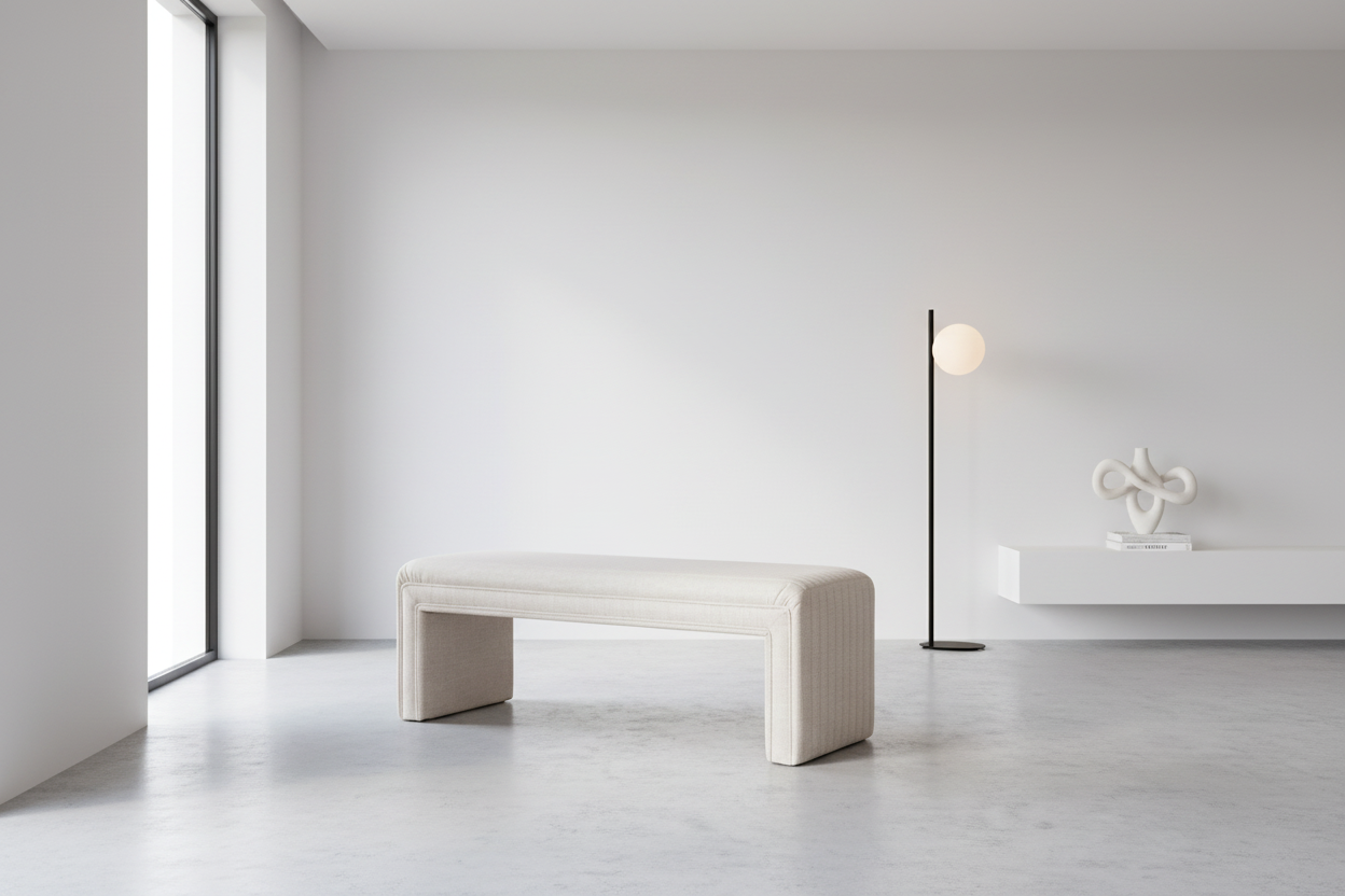 MADE IN CANADA BIG U BENCH GY-BEN-8715 Majestic fabric