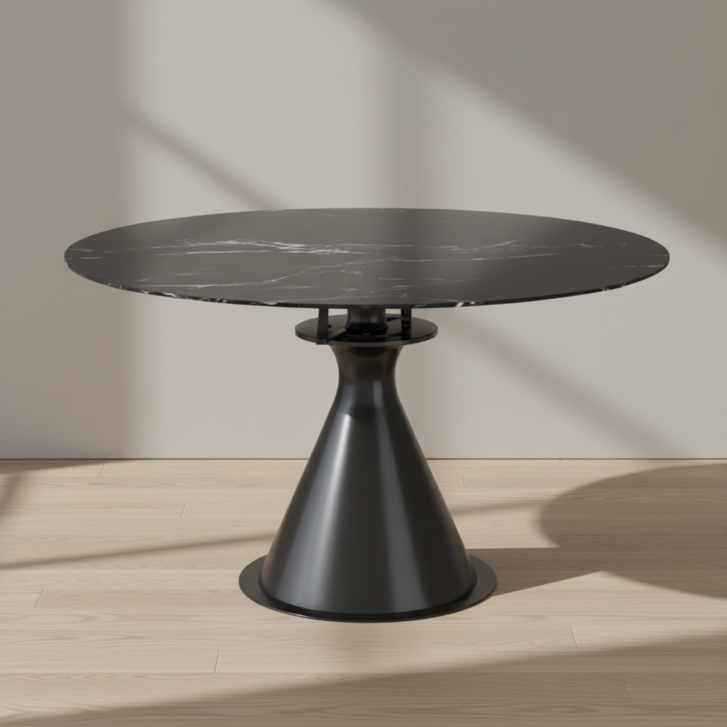 Calisto Round Pedestal Dining Table w/Extension