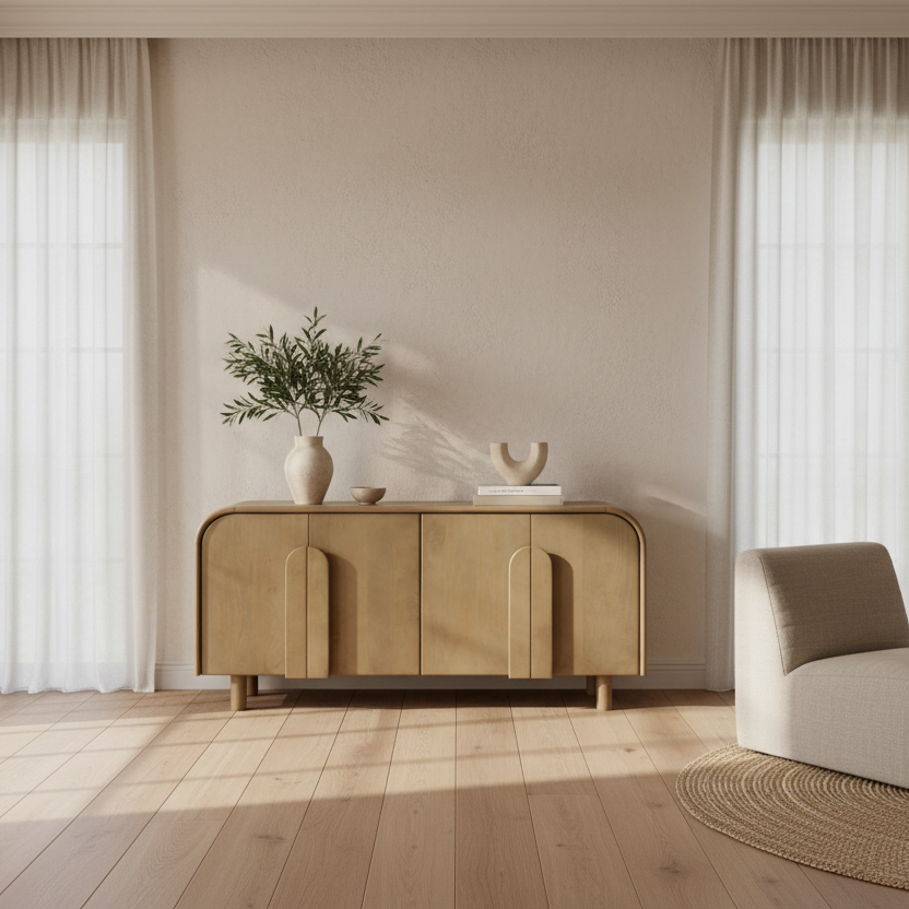 Lyaana Sideboard - Natural Oak