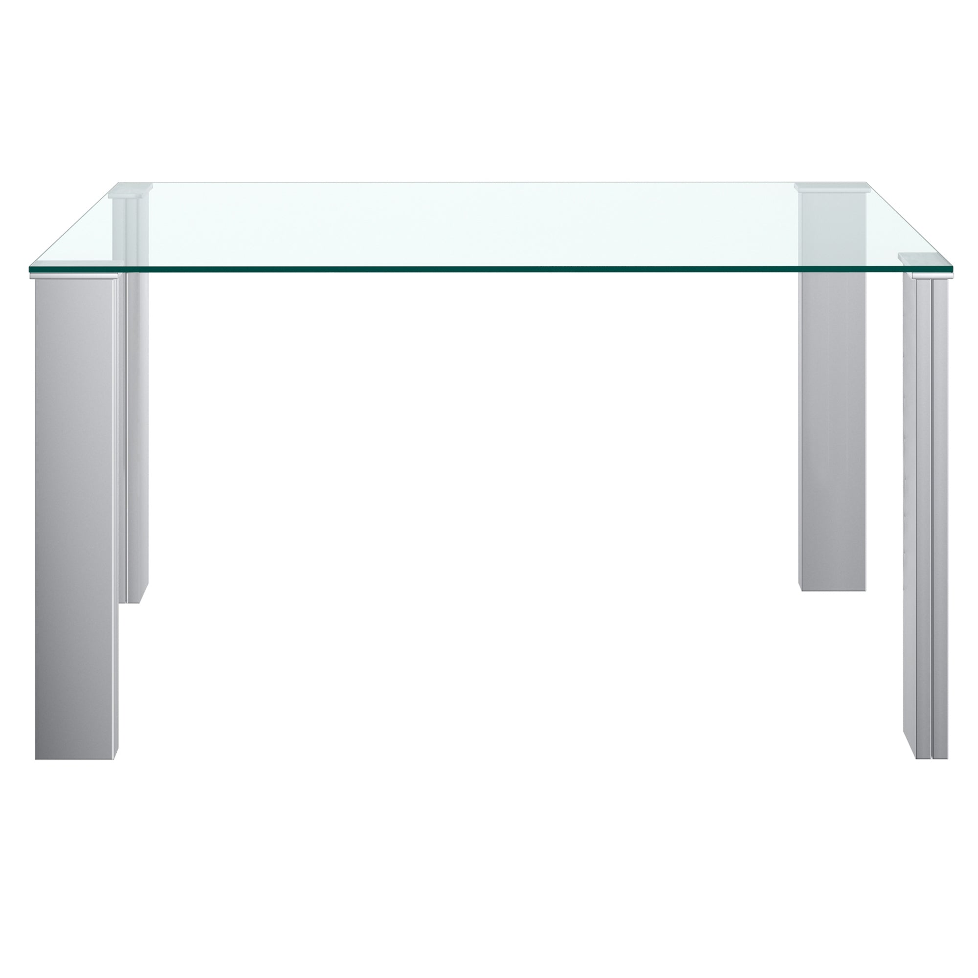 Table à manger rectangulaire Frankfurt en acier inoxydable