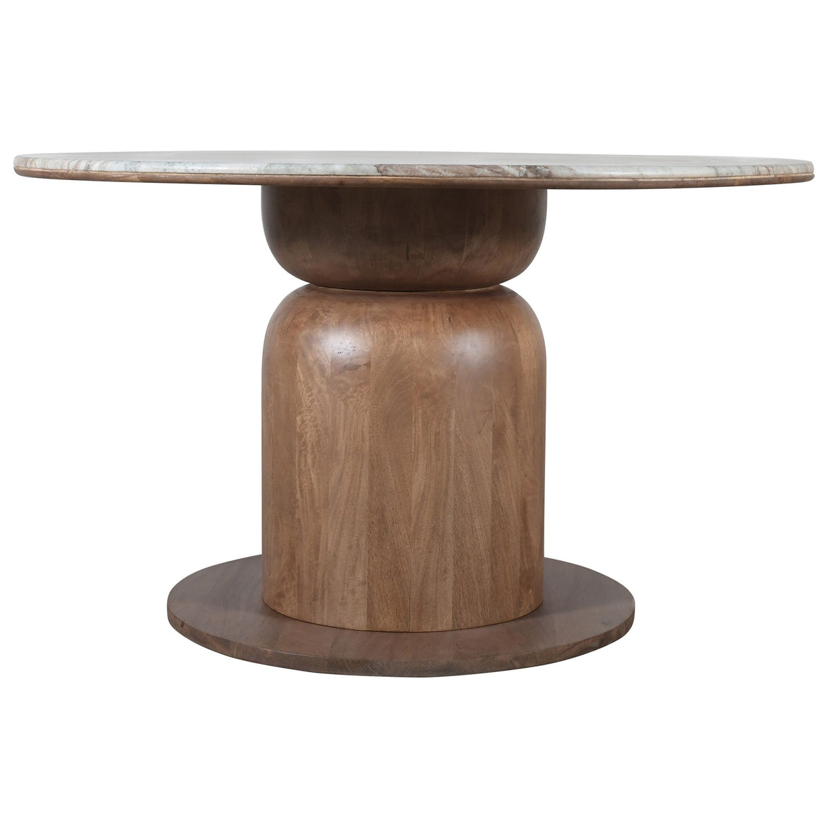 Martina Round Dining Table, 50" in Walnut