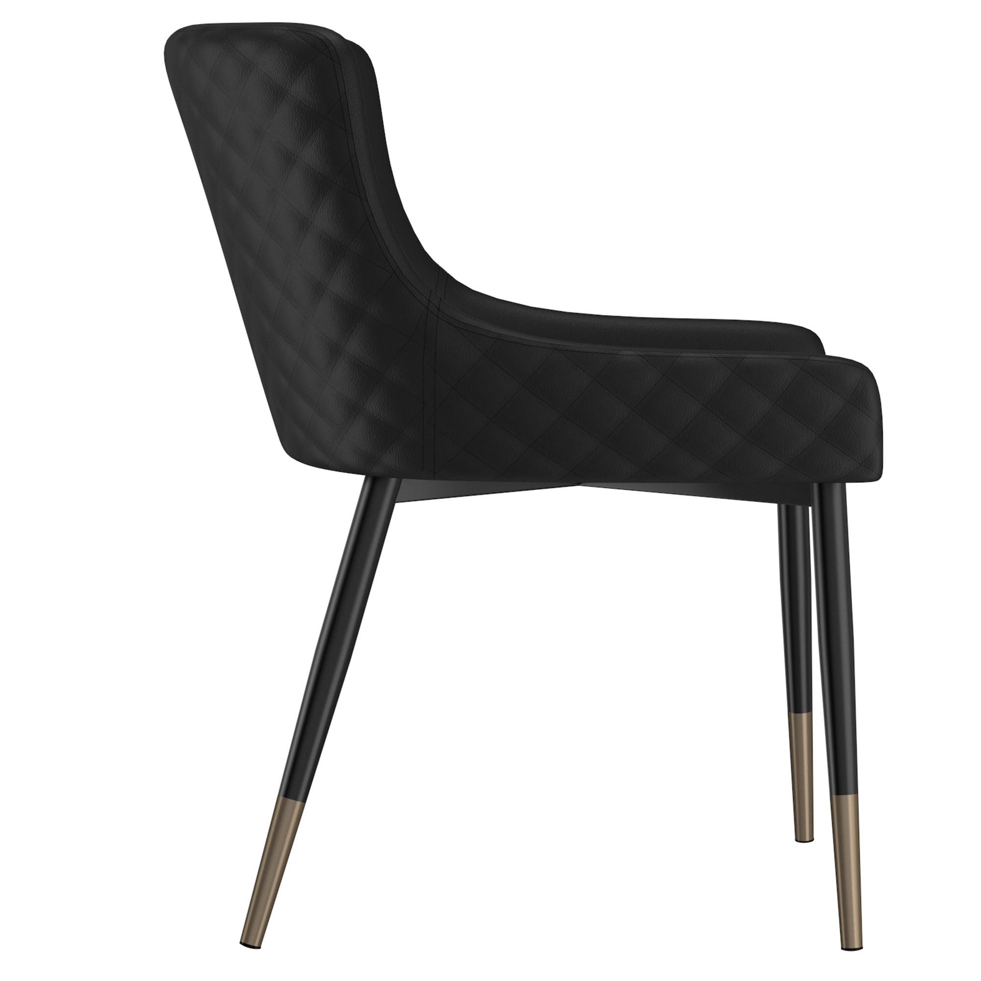 Chaise de salle à manger Xander, lot de 2, noir