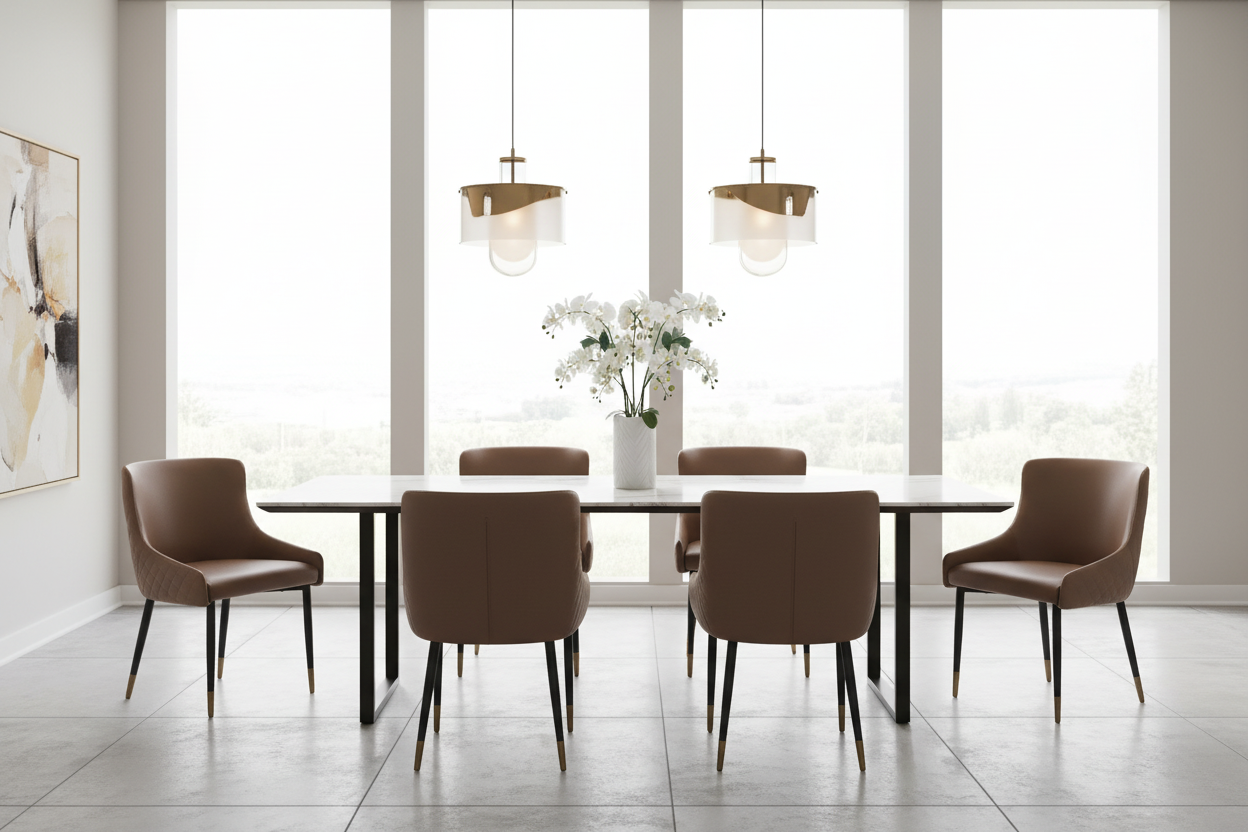 Chaise de salle à manger Xander, lot de 2, noir