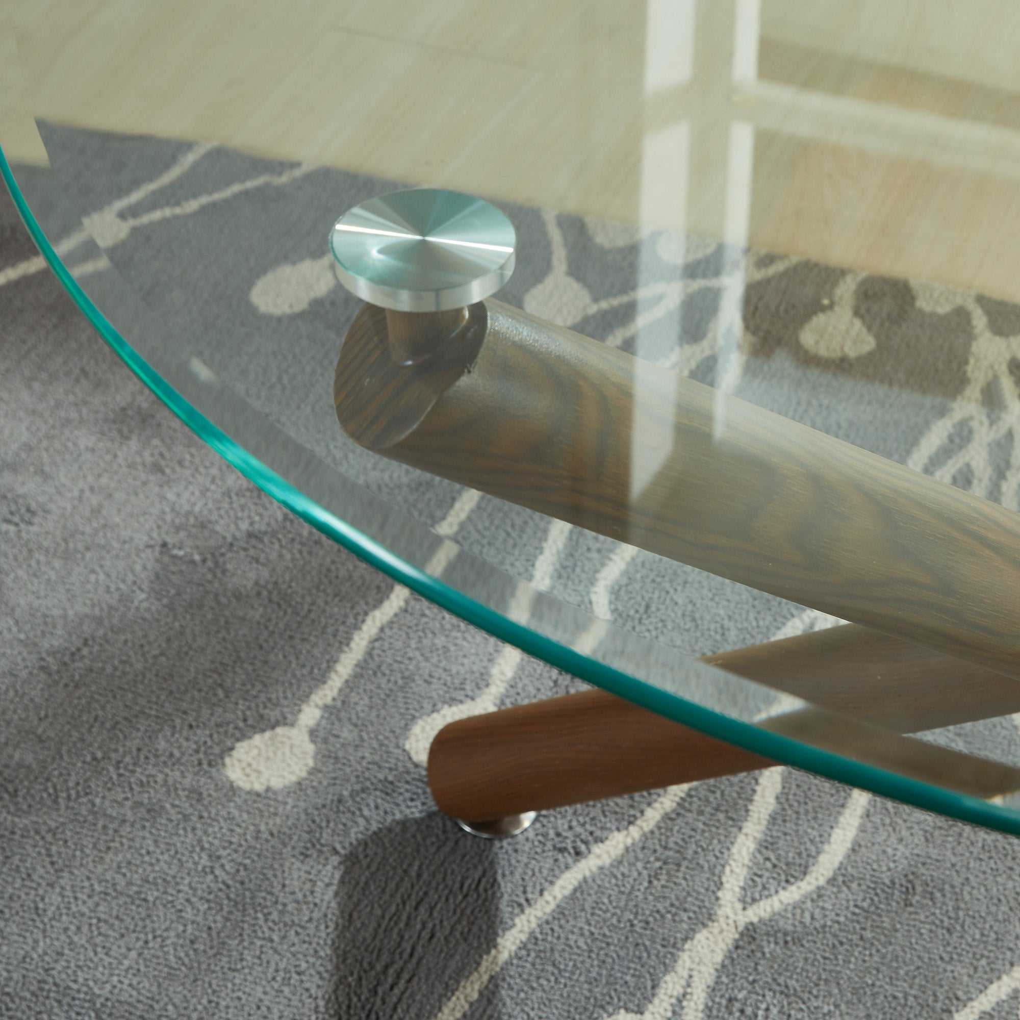 Rocca/Cora 5pc Dining Set in Walnut