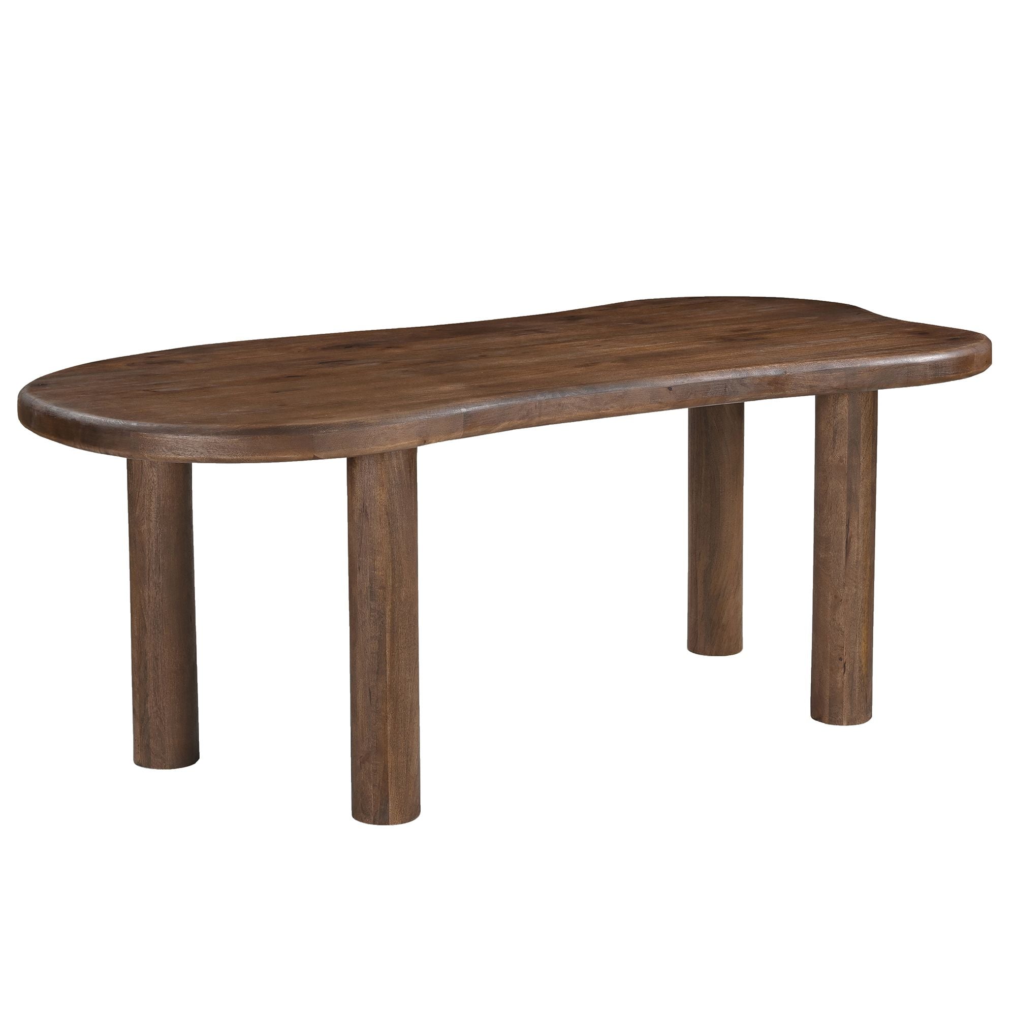 Zaloa and Auggie 9pc Dining Set - Walnut Table and Black Chairs