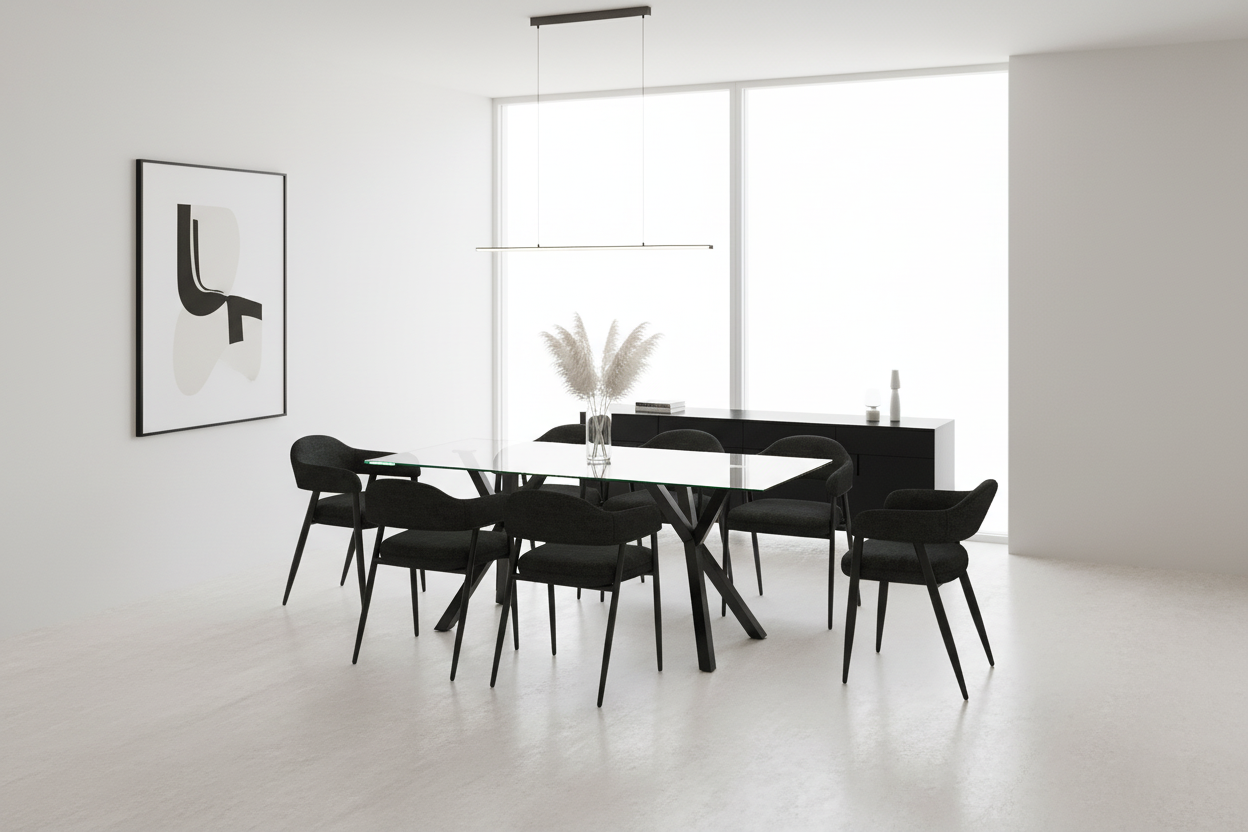 Stark Bk Archer Ch-7Pc Dining Set