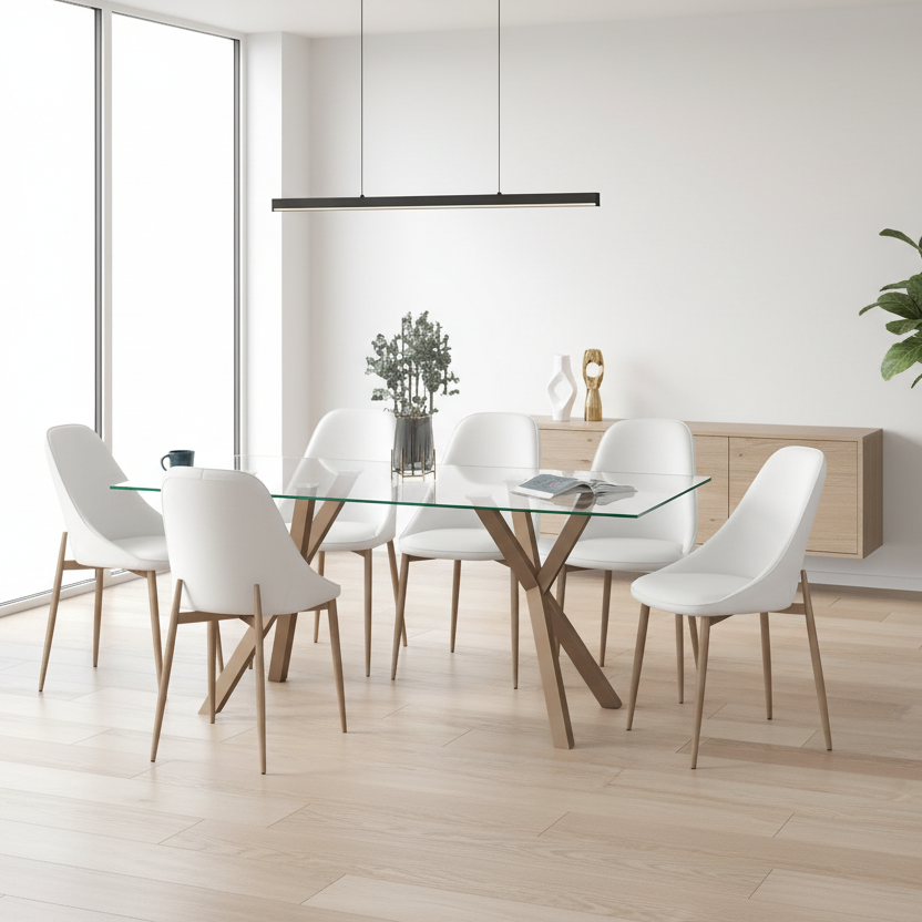 Ensemble de salle à manger Stark Gl Cleo Wt-7 pièces