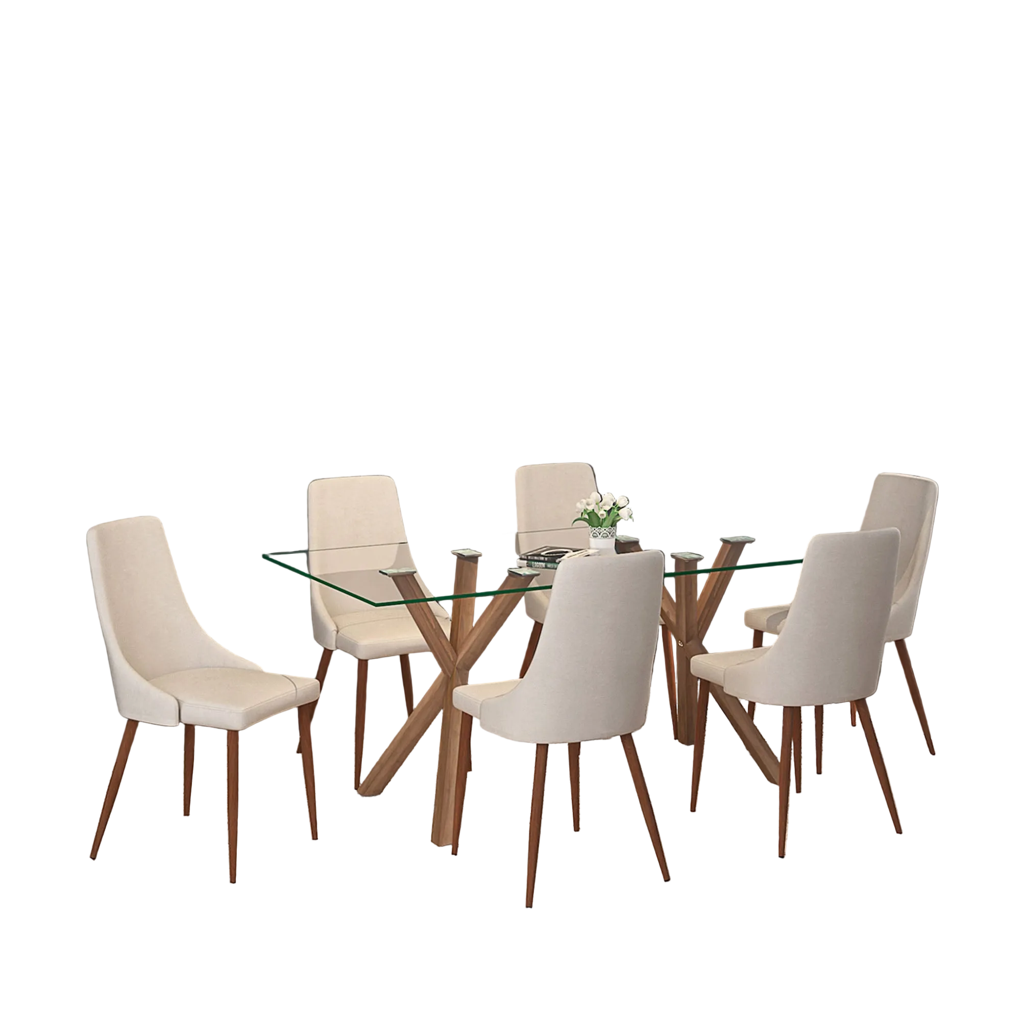 Stark Wal Cora Bg-7Pc Dining Set
