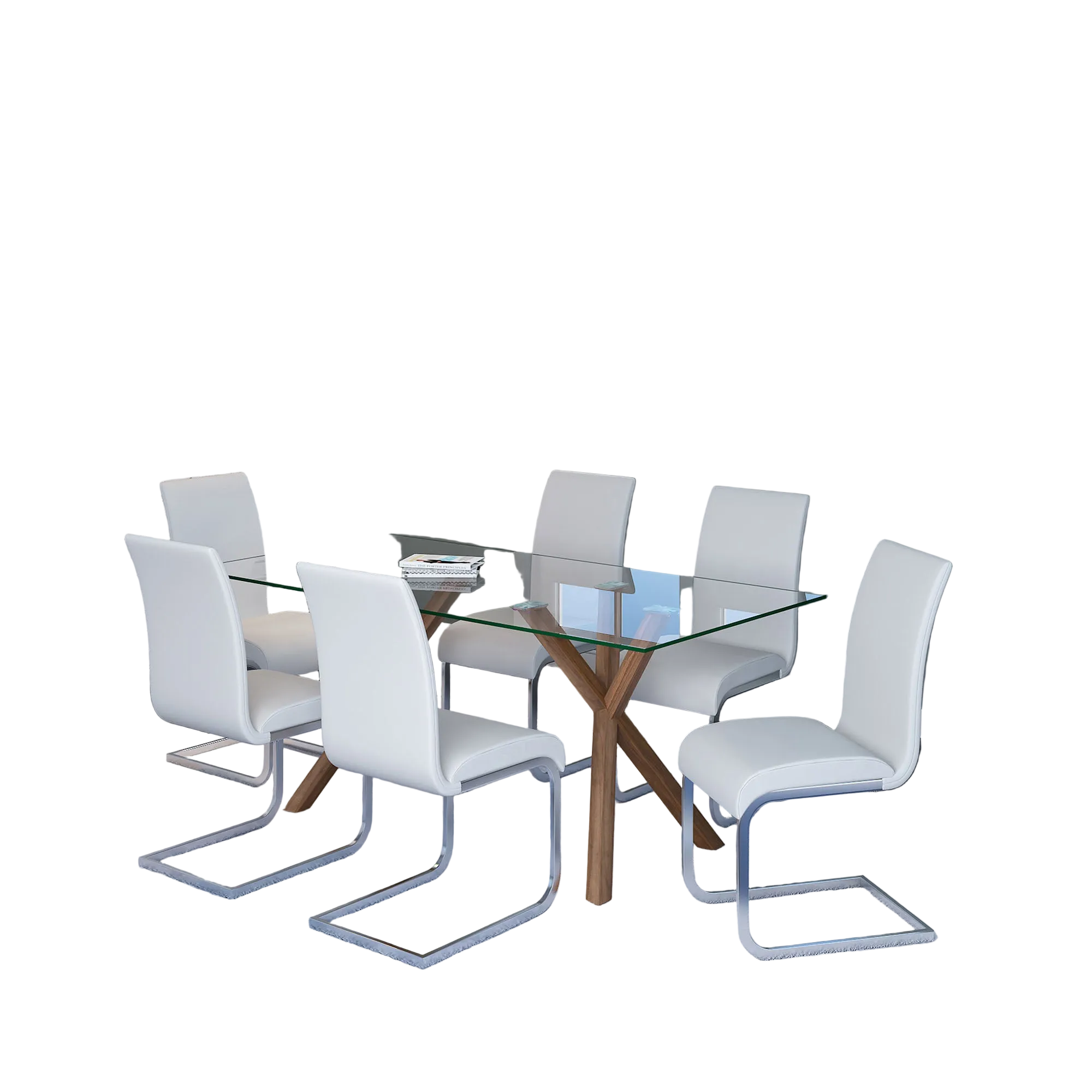 Stark Wal/Maxim Wt-7Pc Dining Set
