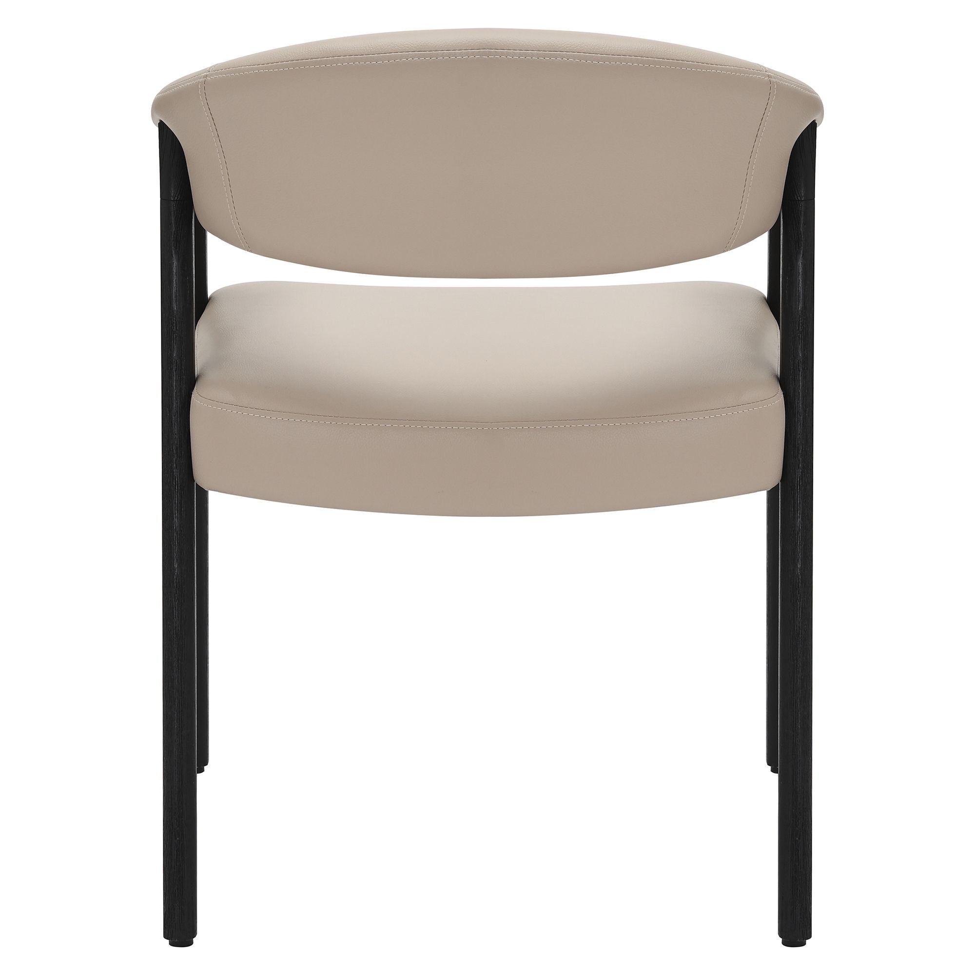 Ensemble de salle à manger 7 pièces Tovas/Bexley - Table ovale noire avec chaise champignon