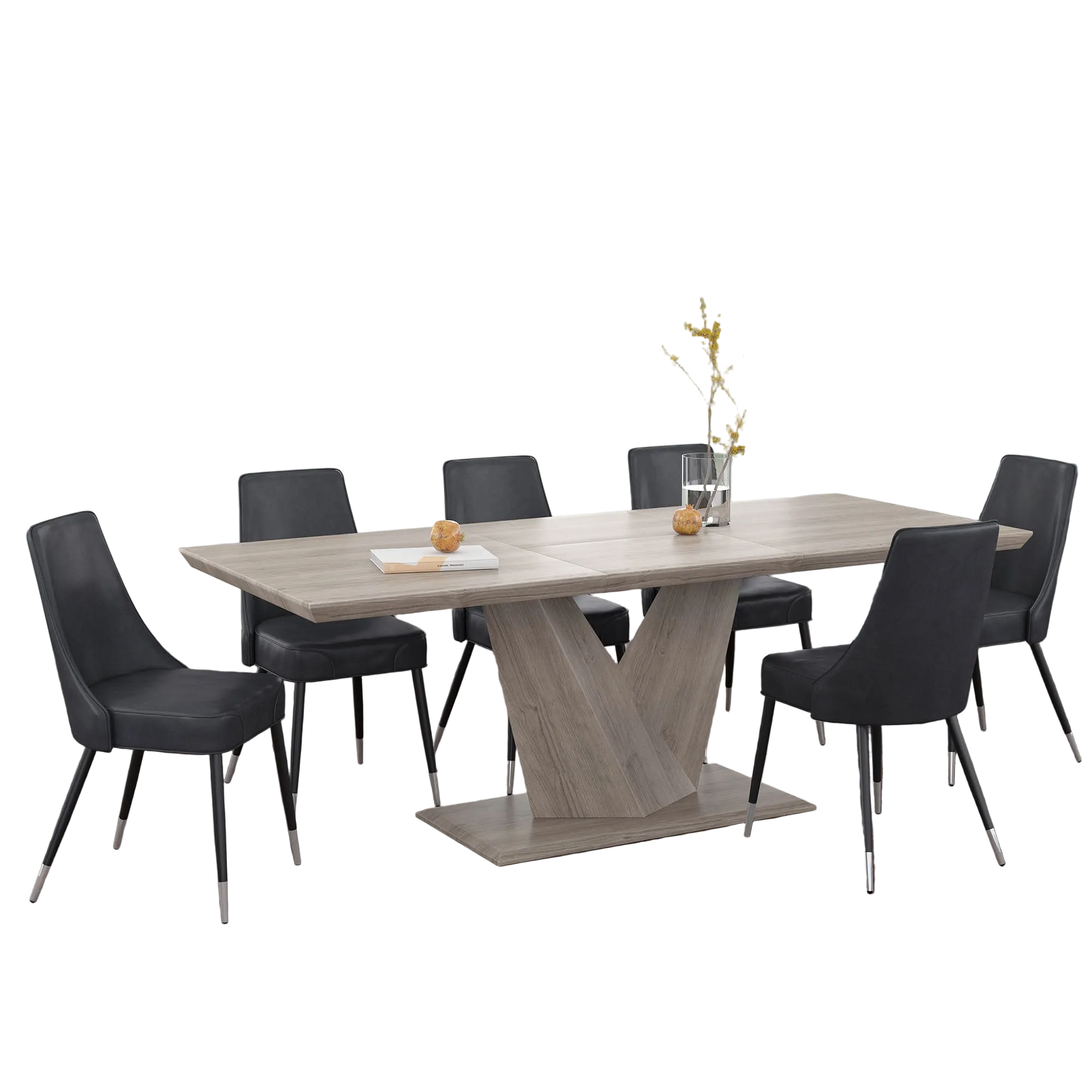 Eclipse Ok Silvano Gy-7Pc Dining Set