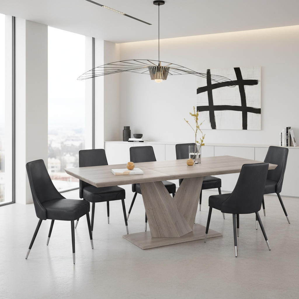 Eclipse Ok Silvano Gy-7Pc Dining Set