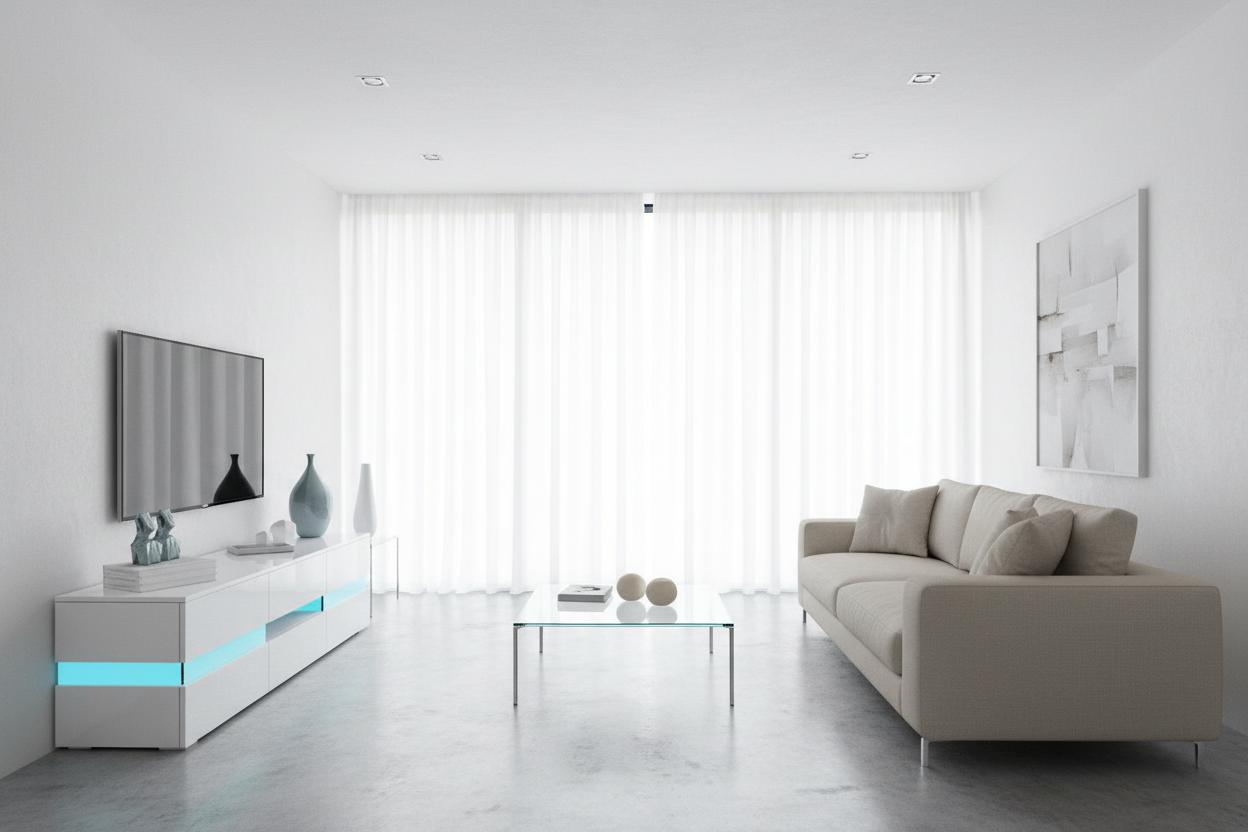 MEUBLE TV MODERNA BLANC