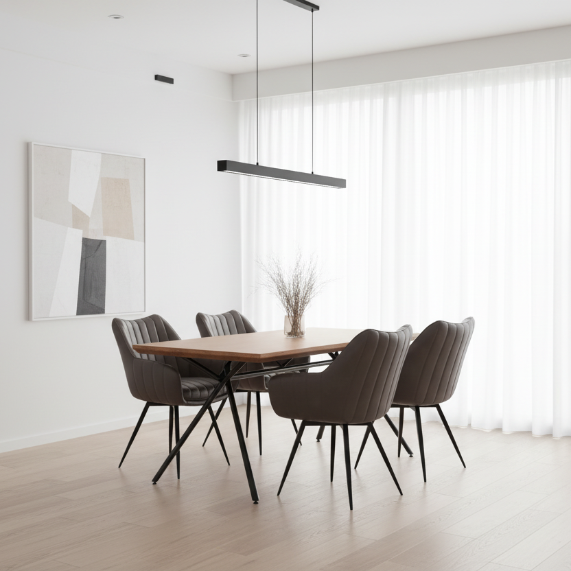 Chaise de salle à manger pivotante et d'appoint Talon, ensemble de 2