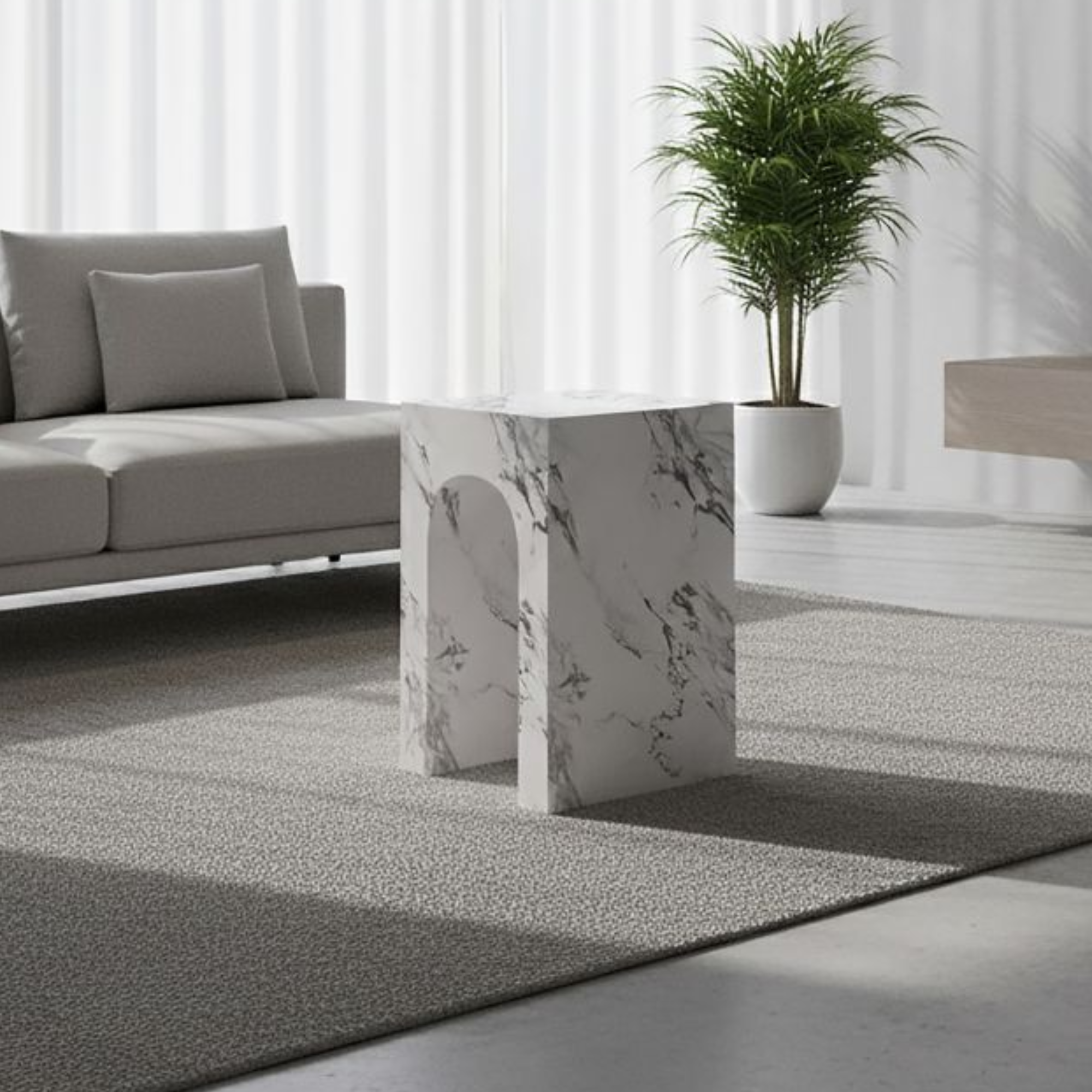 Table d'appoint Atticus de qualité contractuelle