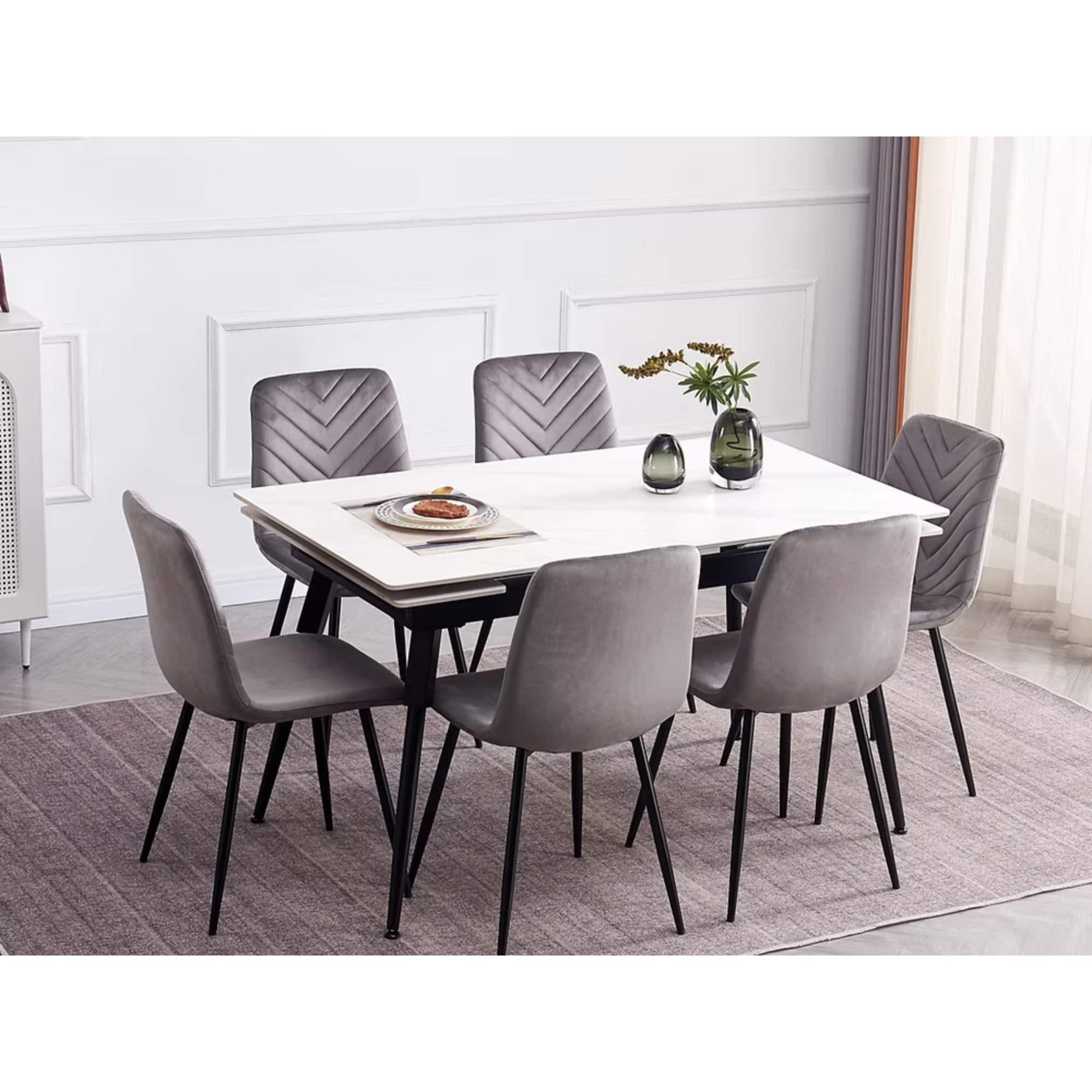 7Pc Dining Set T-1818 C-1817