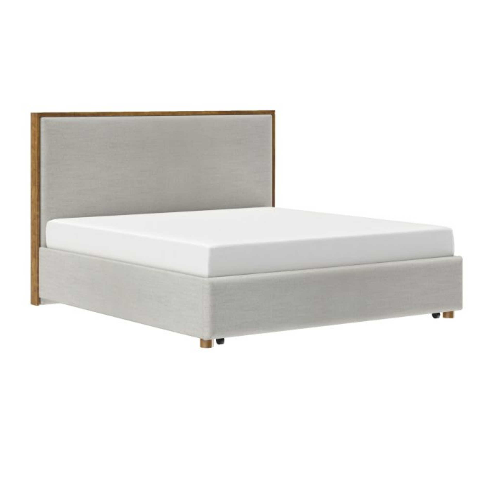 Lit plateforme King Andover 78" avec tiroir, couleur avoine