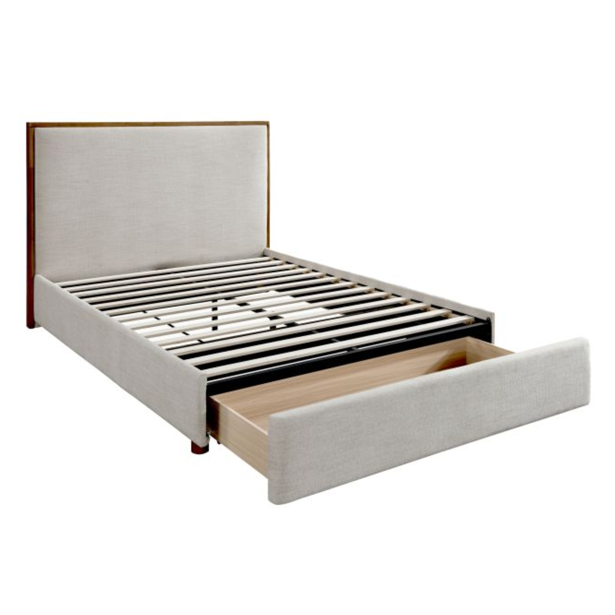 Lit plateforme Queen Andover 60" avec tiroir, couleur avoine