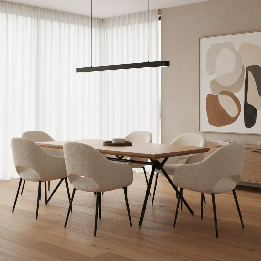 Bronx Rectangular Dining Table in Natural