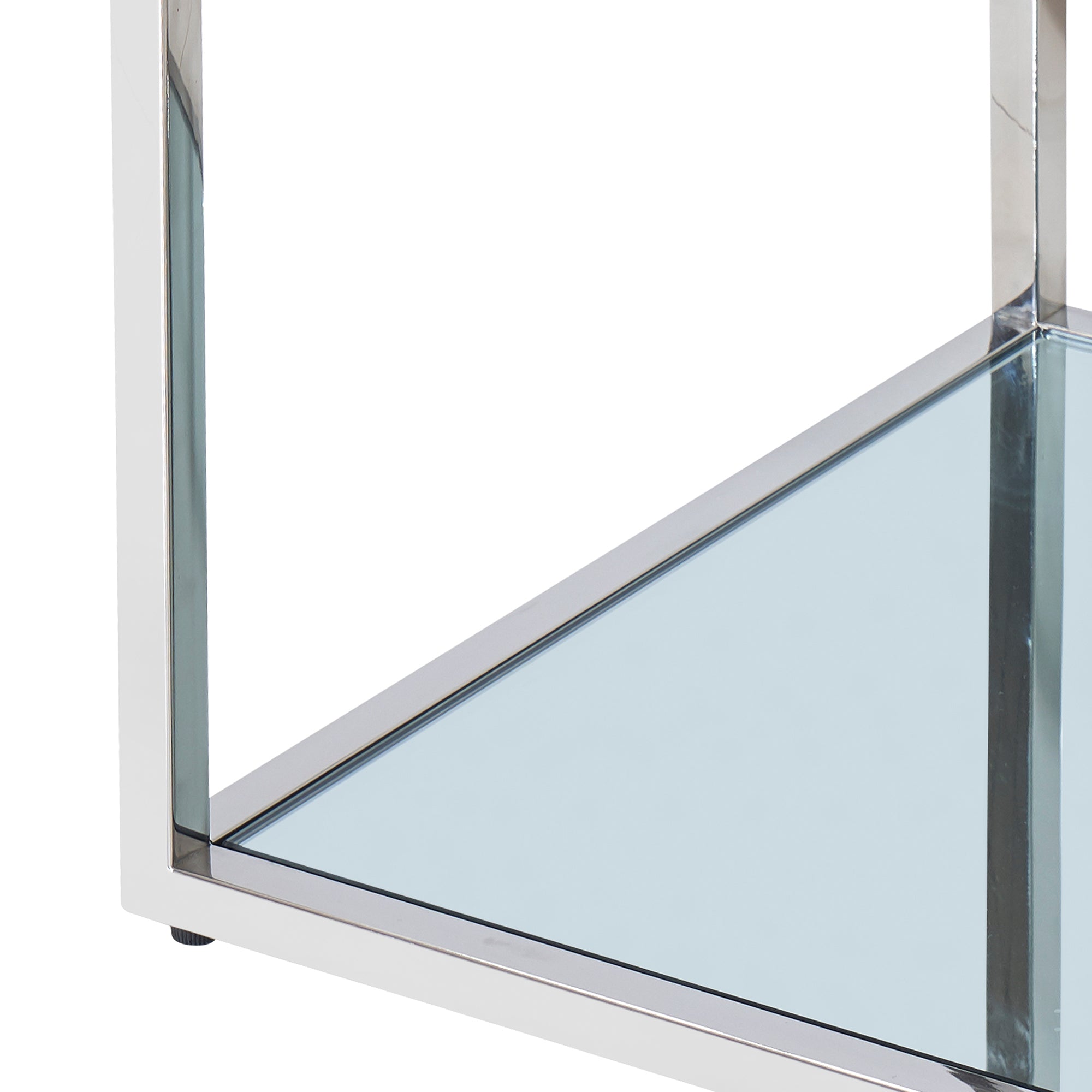 Grande table basse carrée Casini en argent