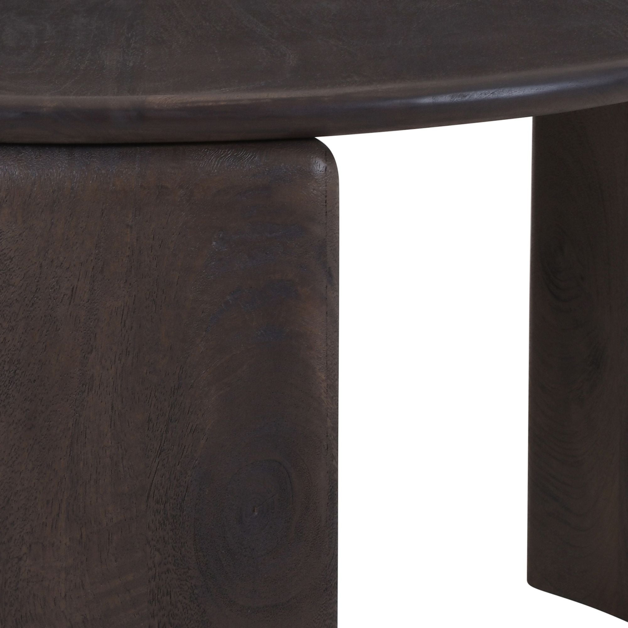 Table basse ronde Cabot couleur moka