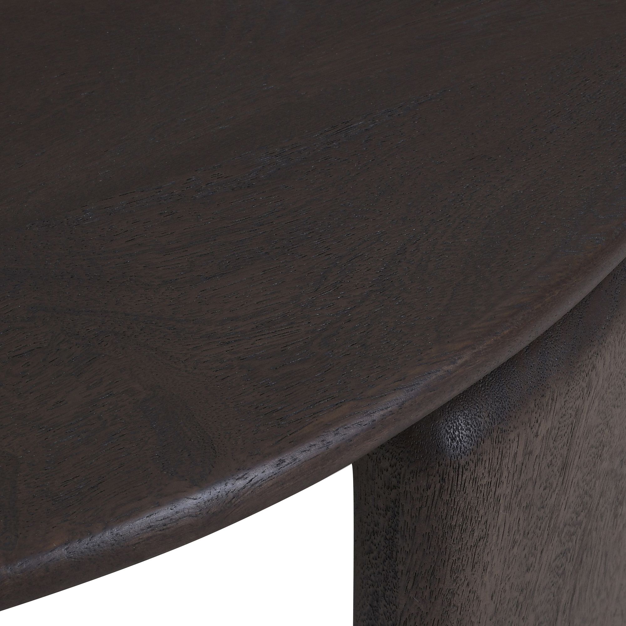 Table basse ronde Cabot couleur moka