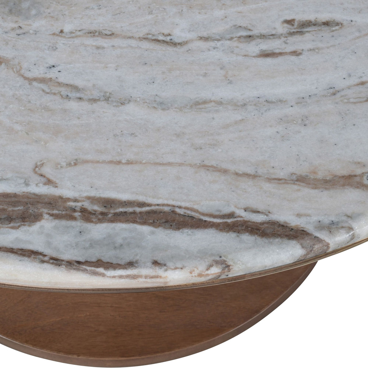 Martina Round Coffee Table in Walnut