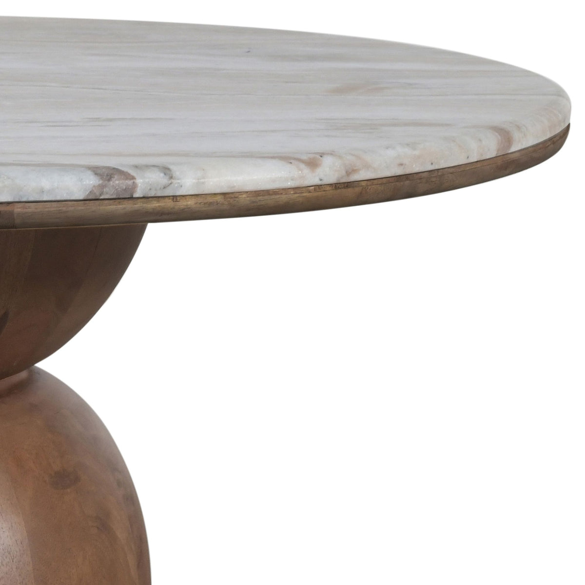 Martina Round Coffee Table in Walnut