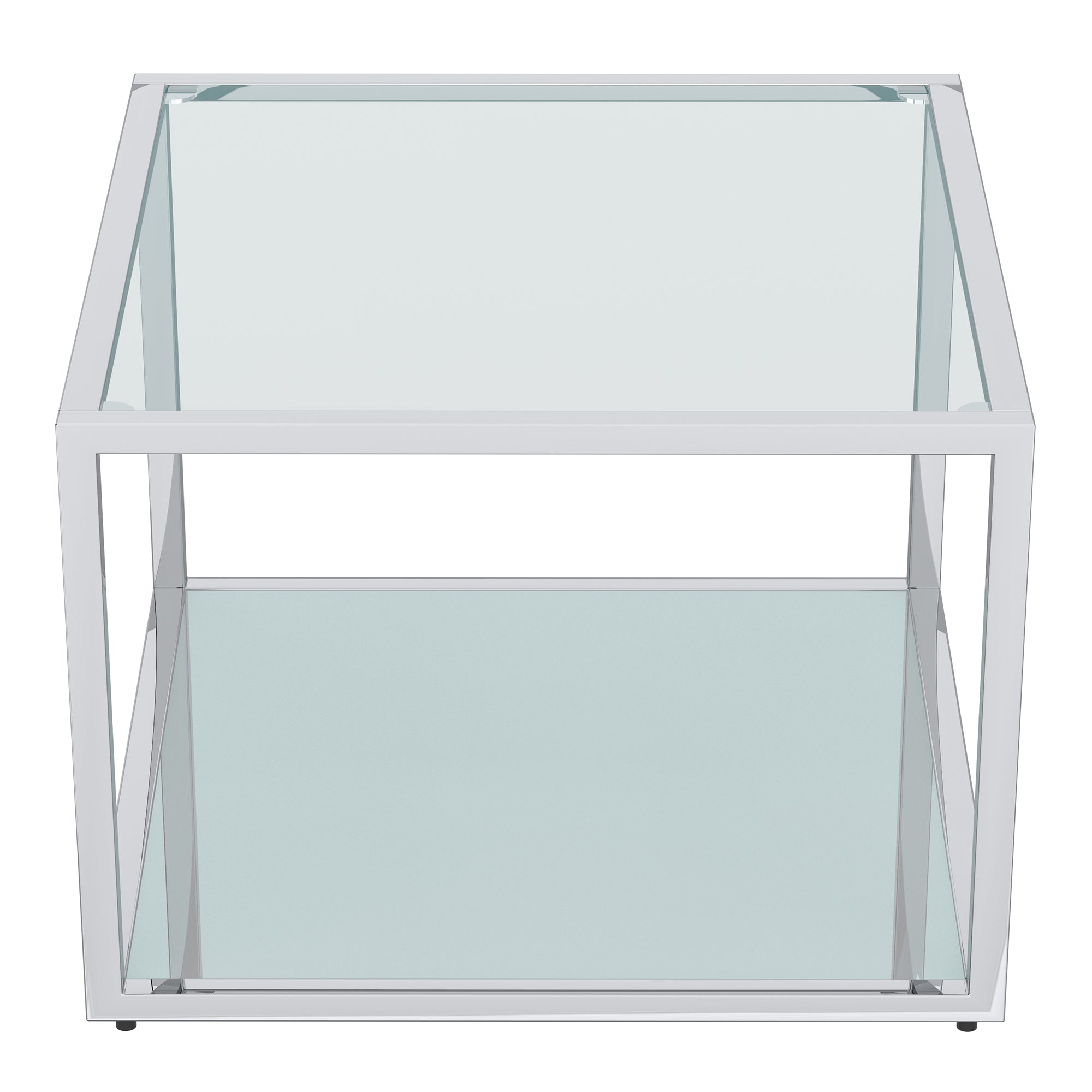 Ensemble de 3 petites tables basses Casini en argent