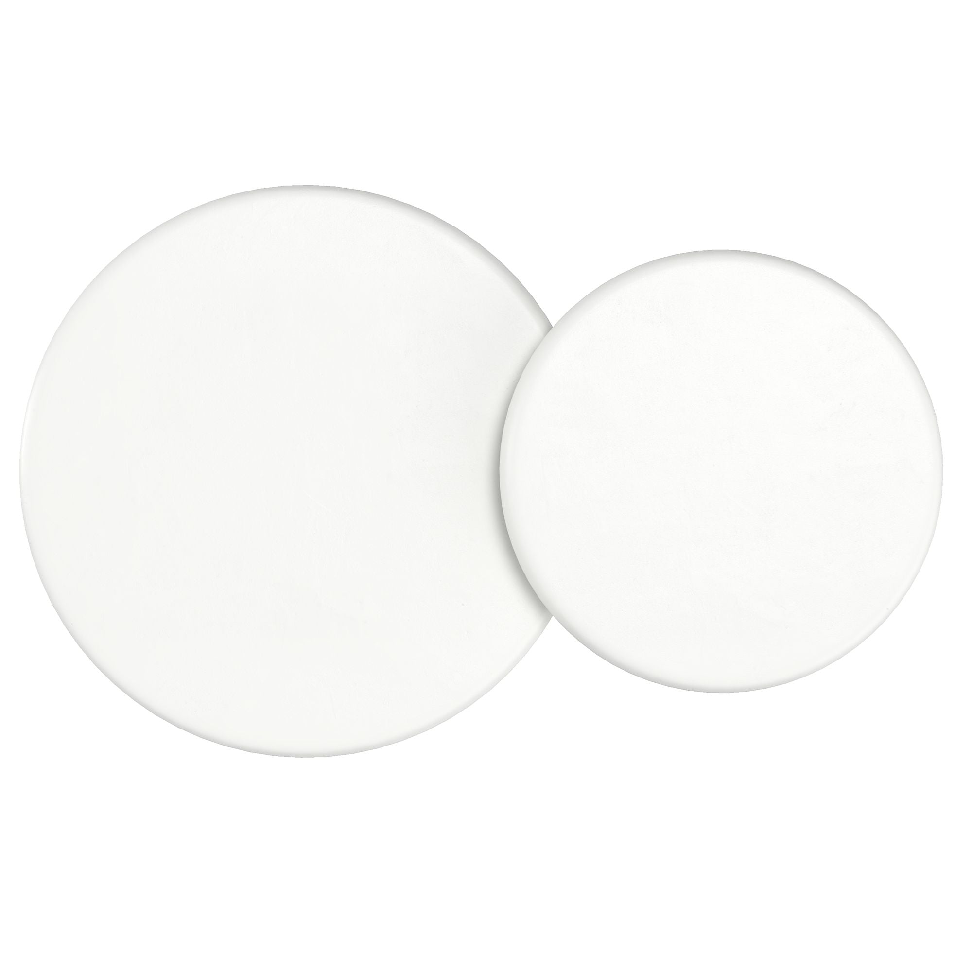 Ensemble de 2 tables basses Galio en blanc