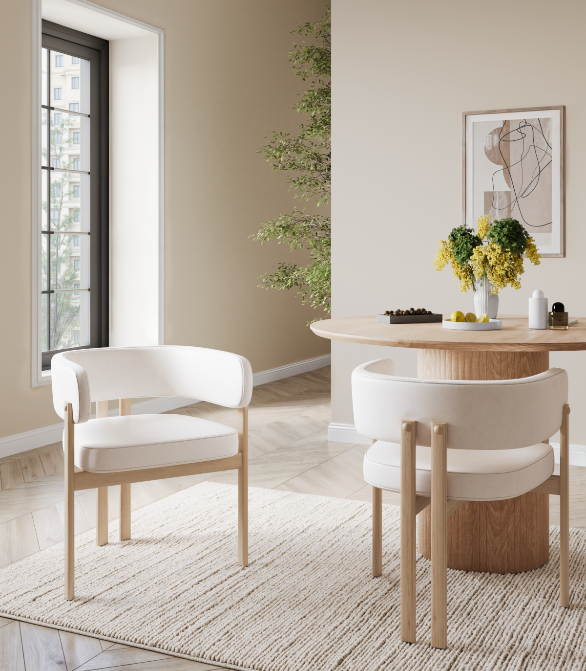 Chaise de salle à manger Belisse - Lot de 2