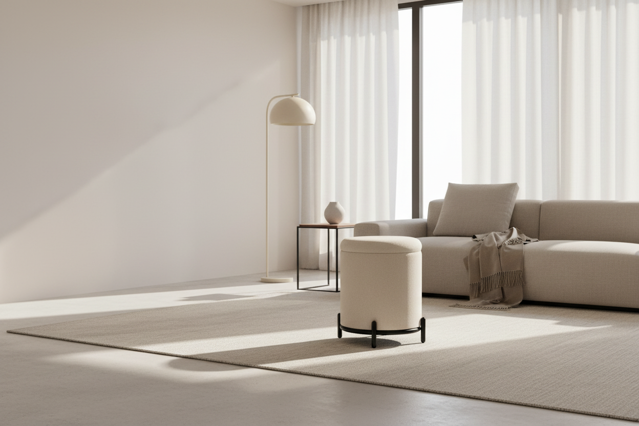 Castor Storage Ottoman