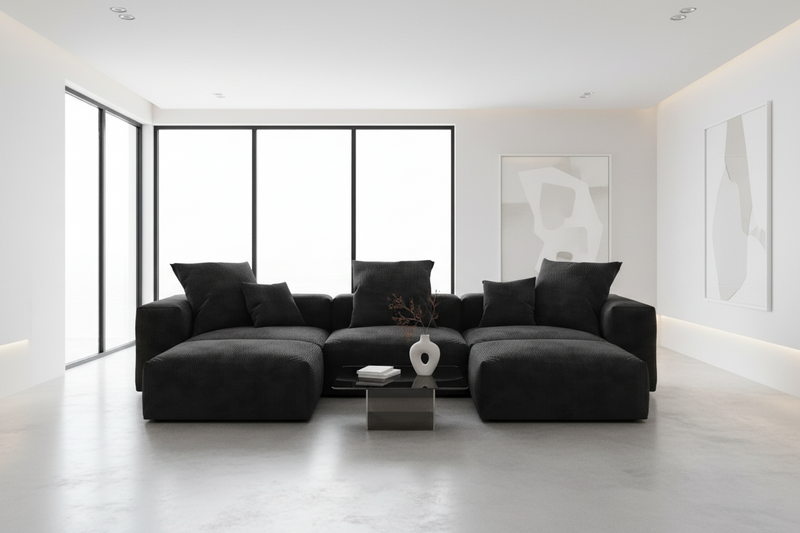 Inovo Modular Corduroy Sectional Sofa