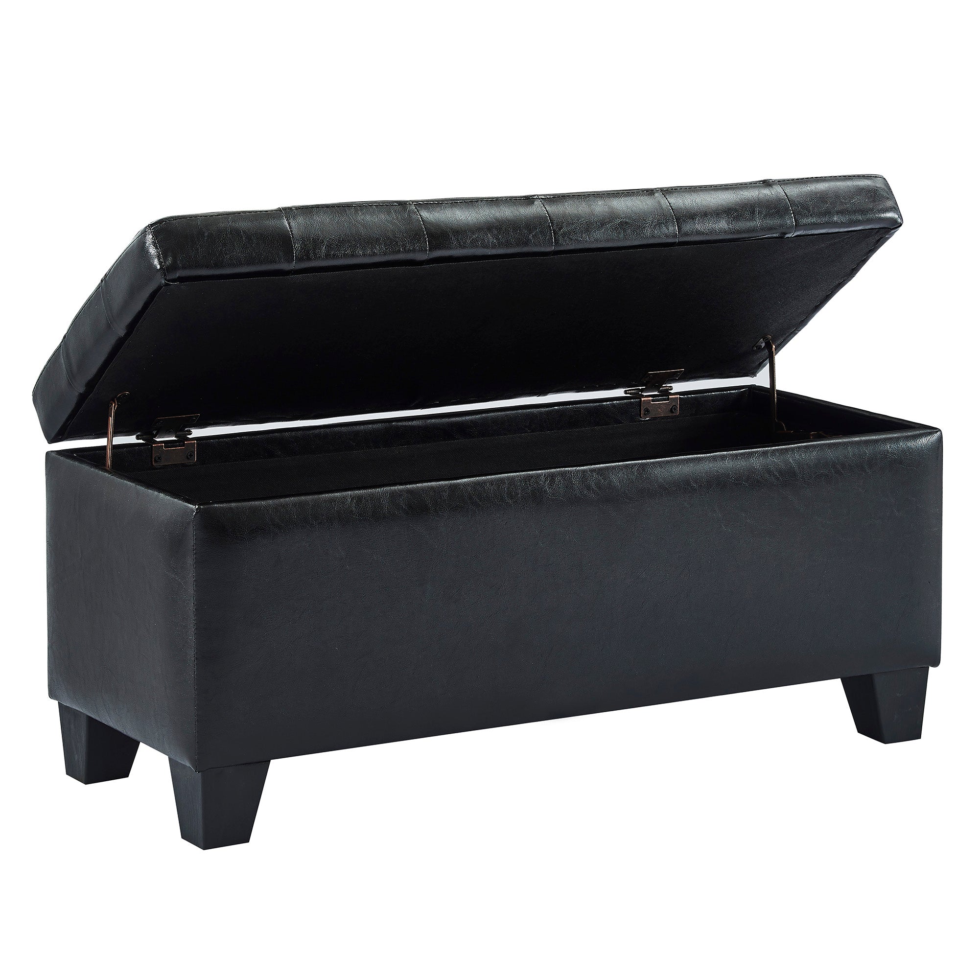 Winston-Storage Ottoman-Black