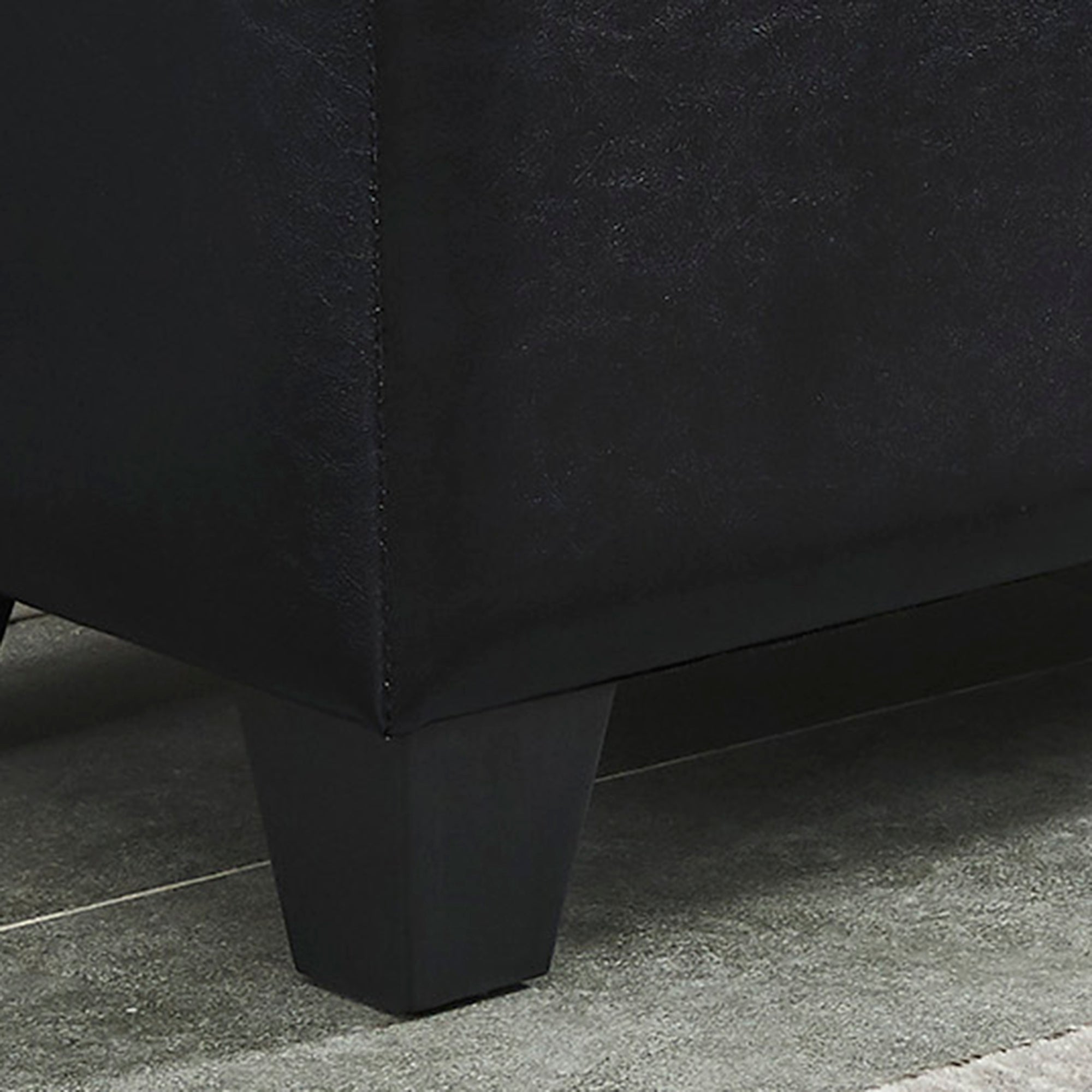 Winston-Storage Ottoman-Black