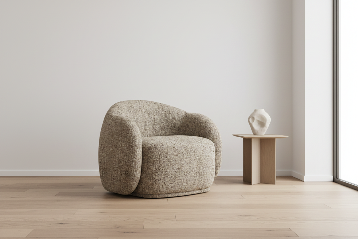 Fauteuil d'appoint Amriel – Fauteuil lounge moderne rembourré