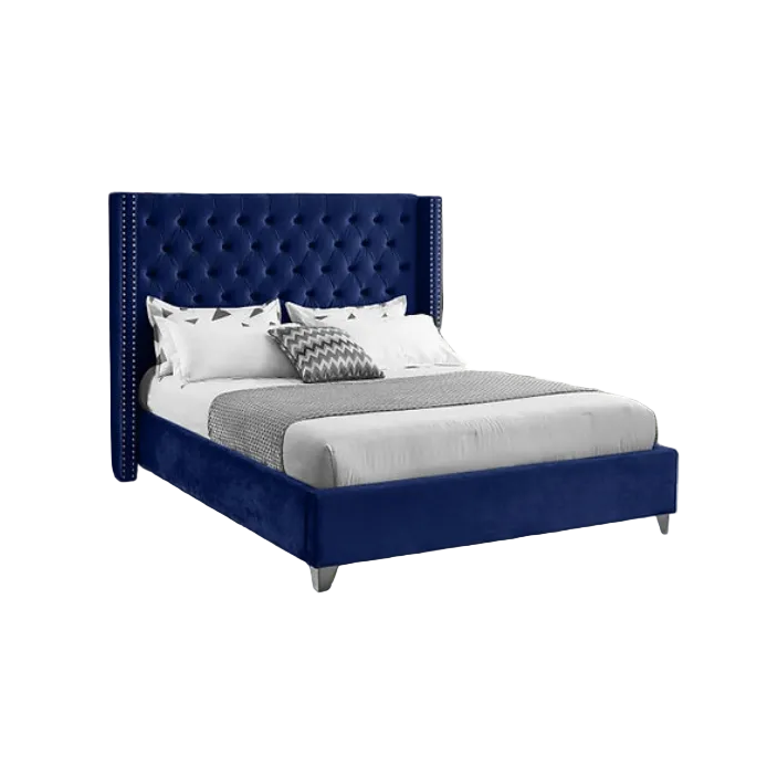IF-5891 Wing Bed with Deep Button Tufting
