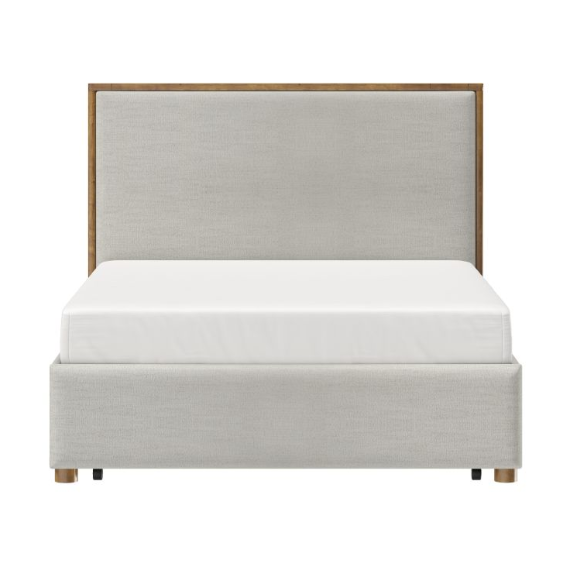 Andover 60" Queen Platform Bed with Drawer in Oat