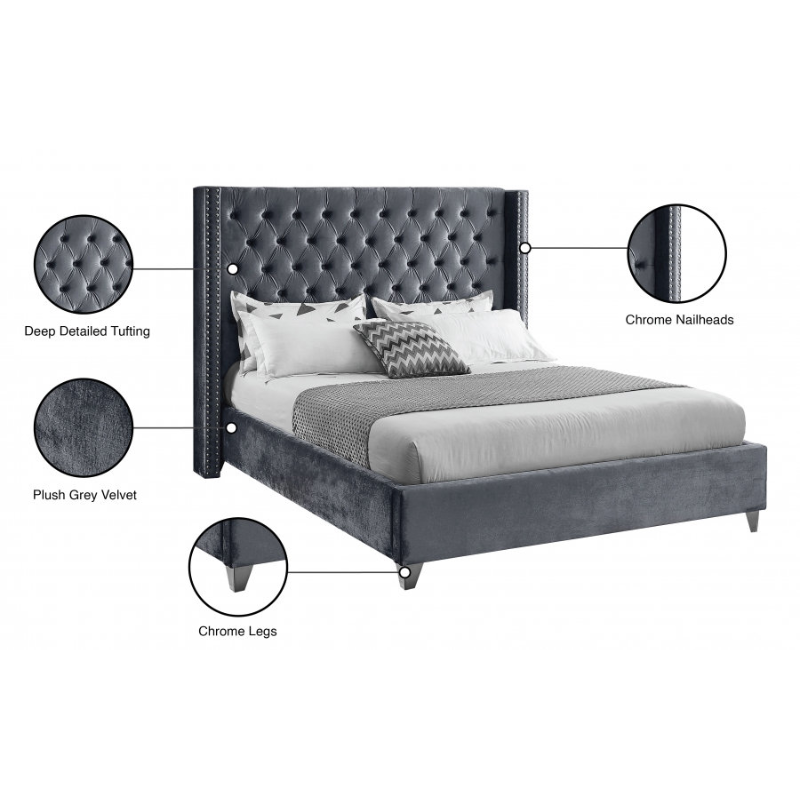 Lit de style contemporain IF-5890