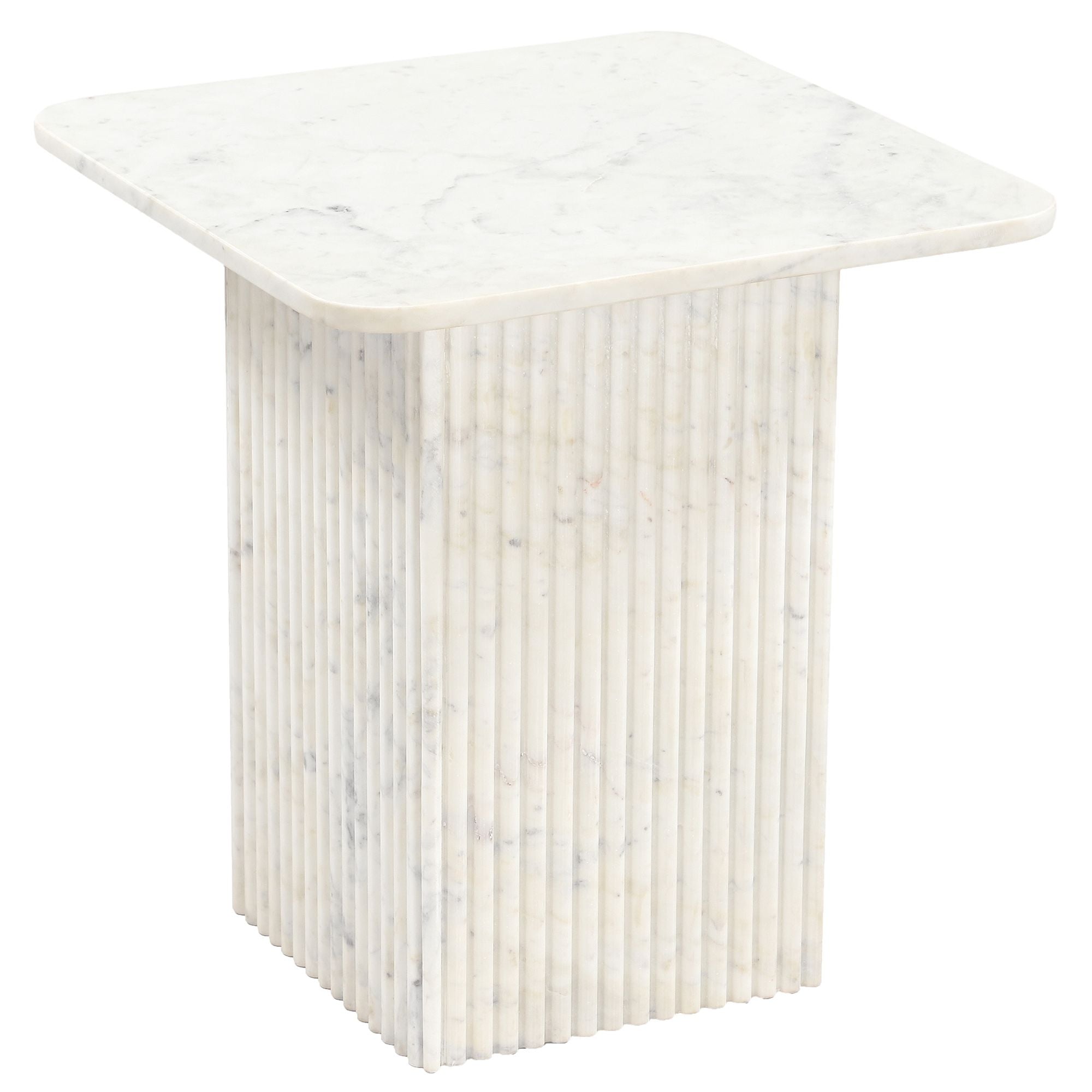 Table d'appoint carrée Roland - Blanche