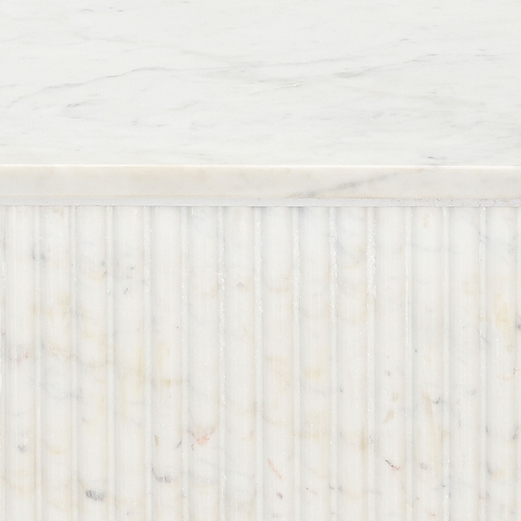 Table d'appoint carrée Roland - Blanche