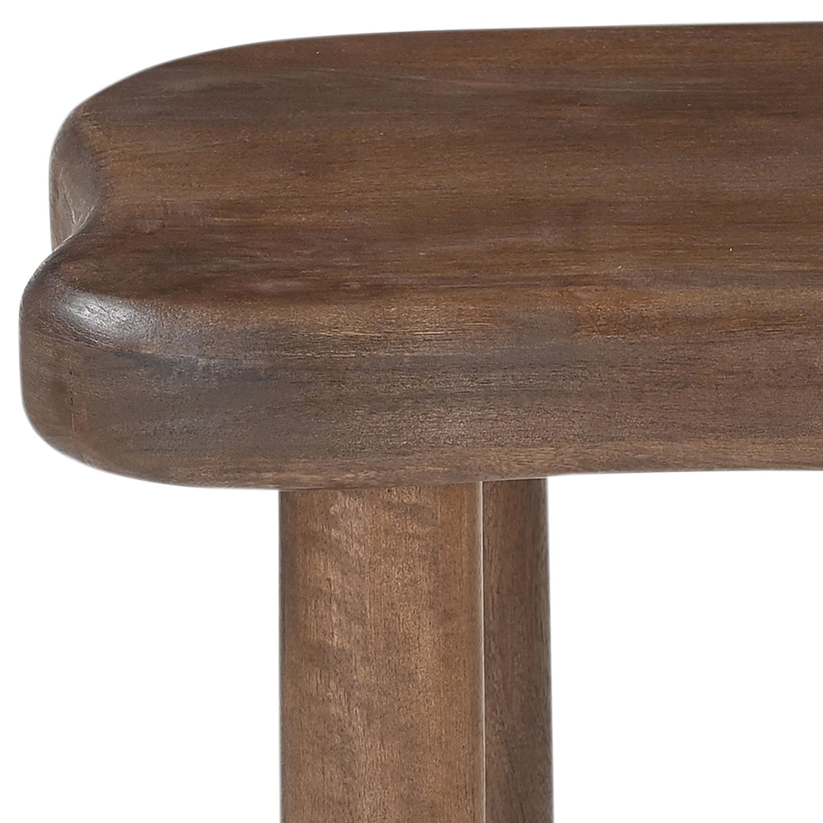 Zaloa Organic Accent Table in Dark Walnut