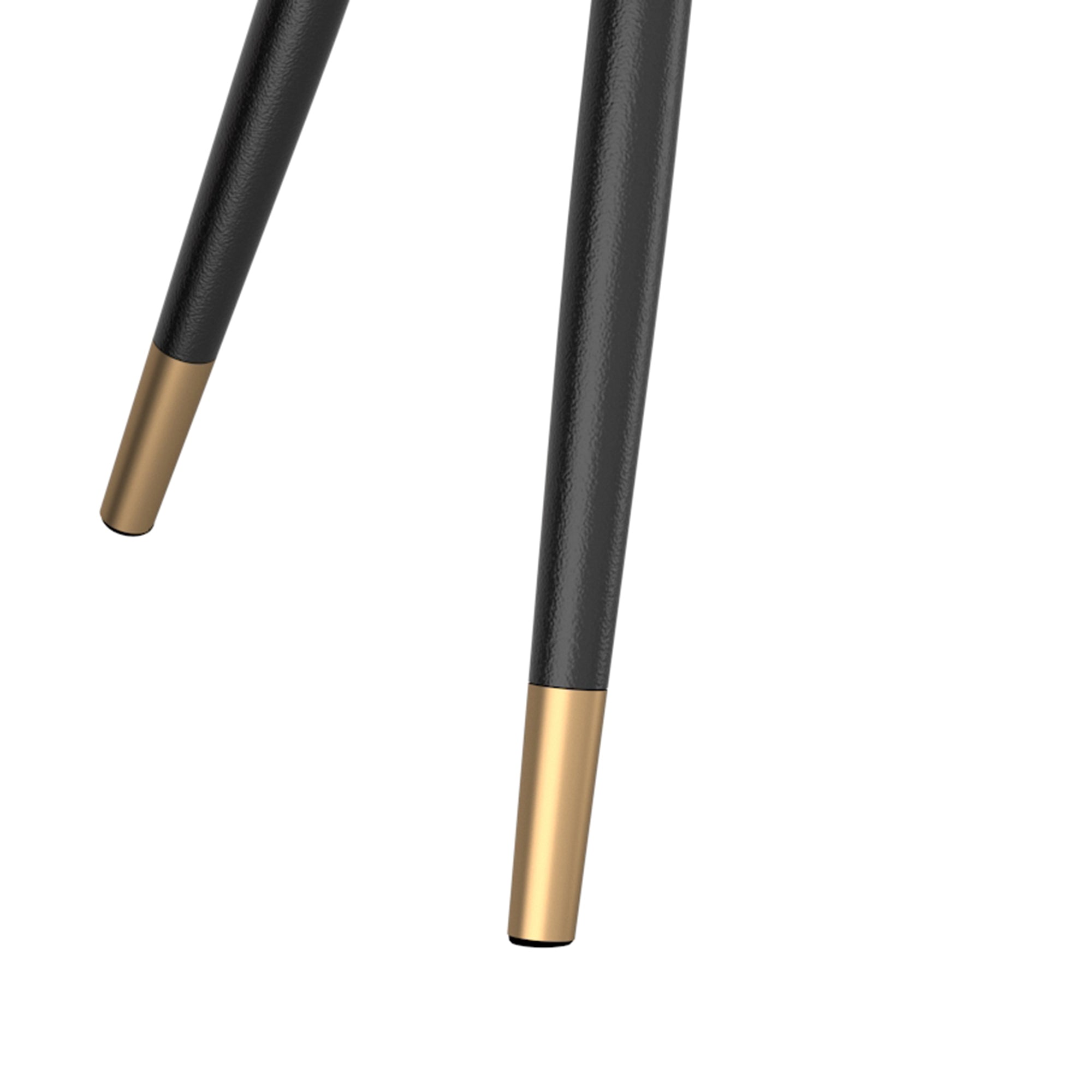 Table d'appoint ronde Emery en blanc et noir