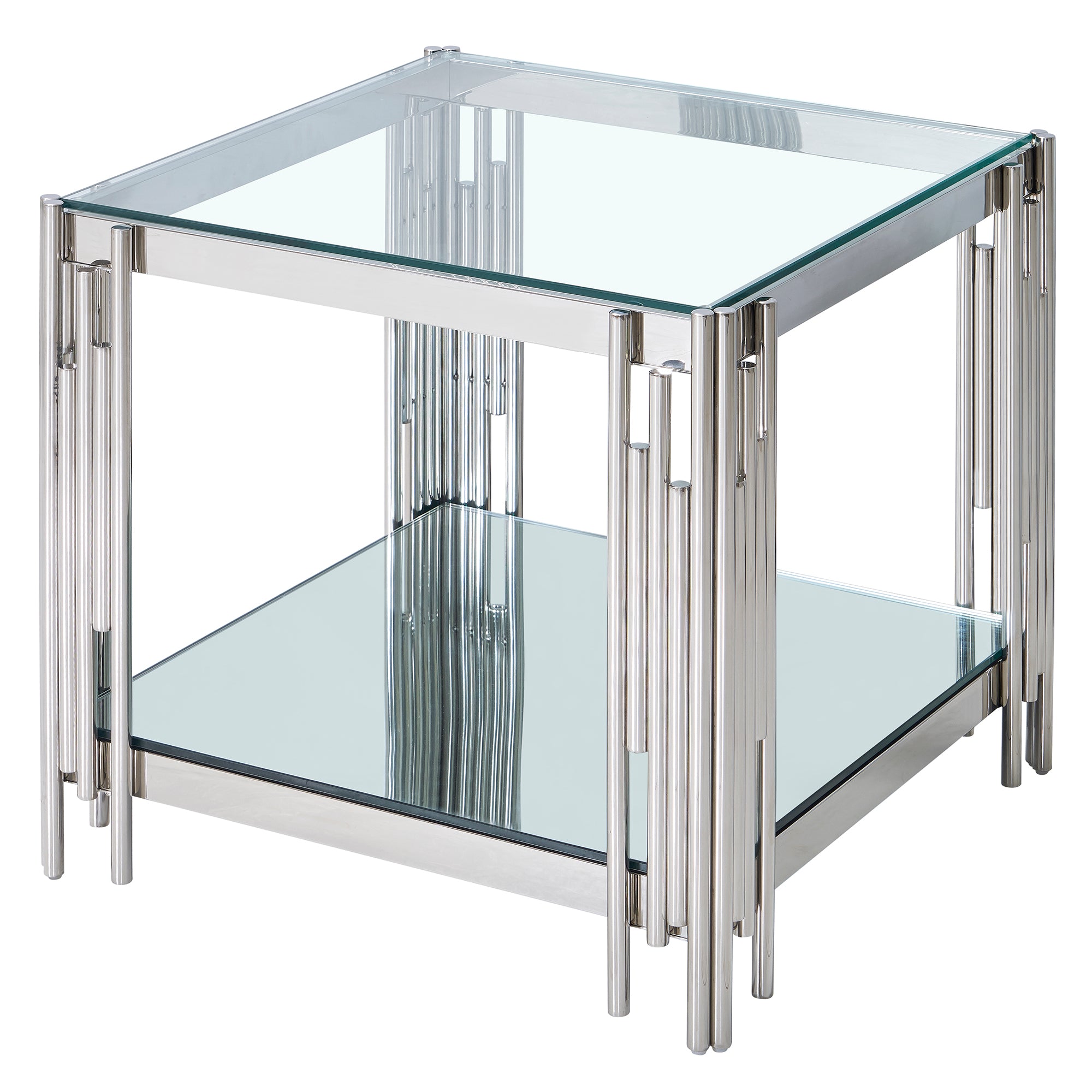 Grande table d'appoint Estrel en argent