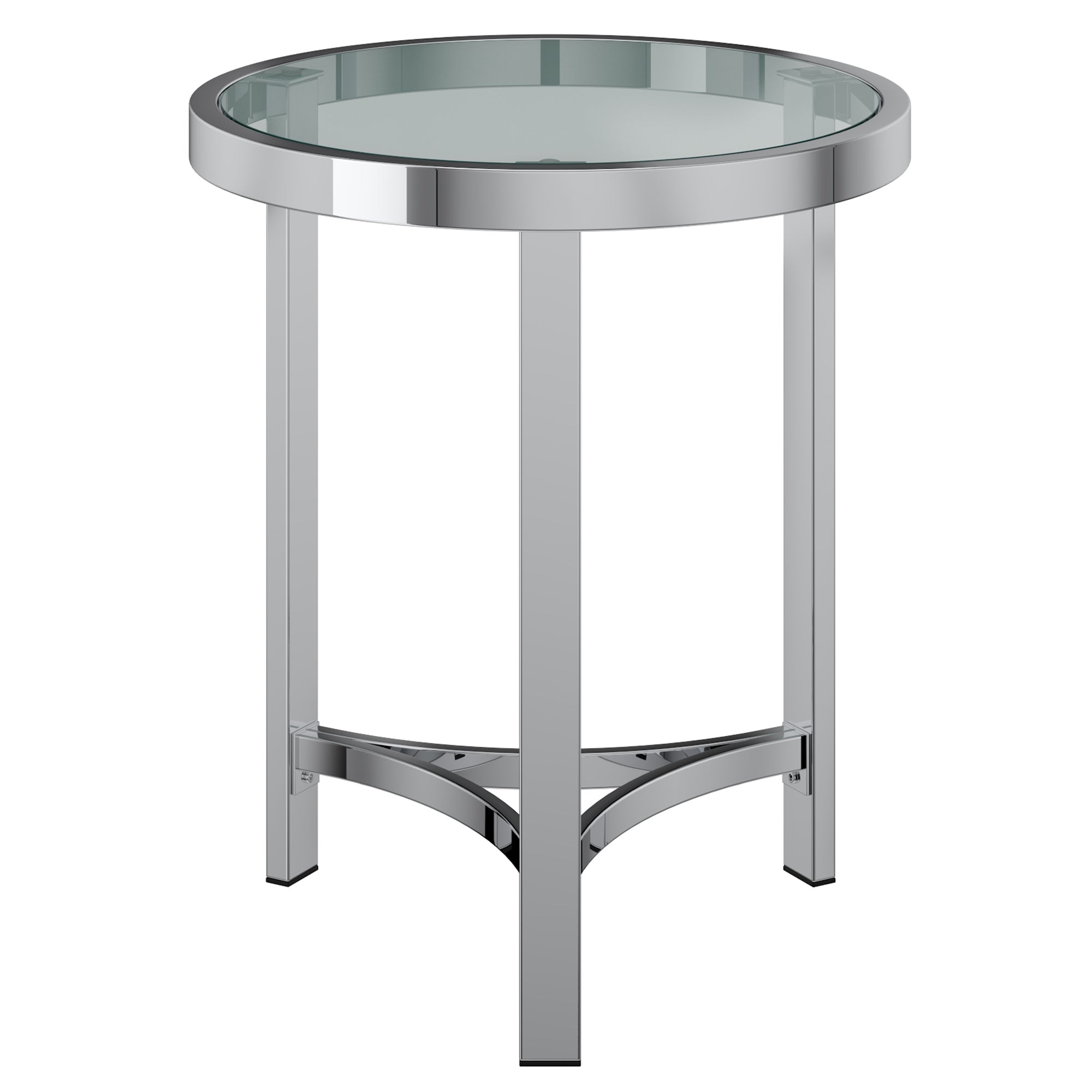 Table d'appoint Strata en chrome